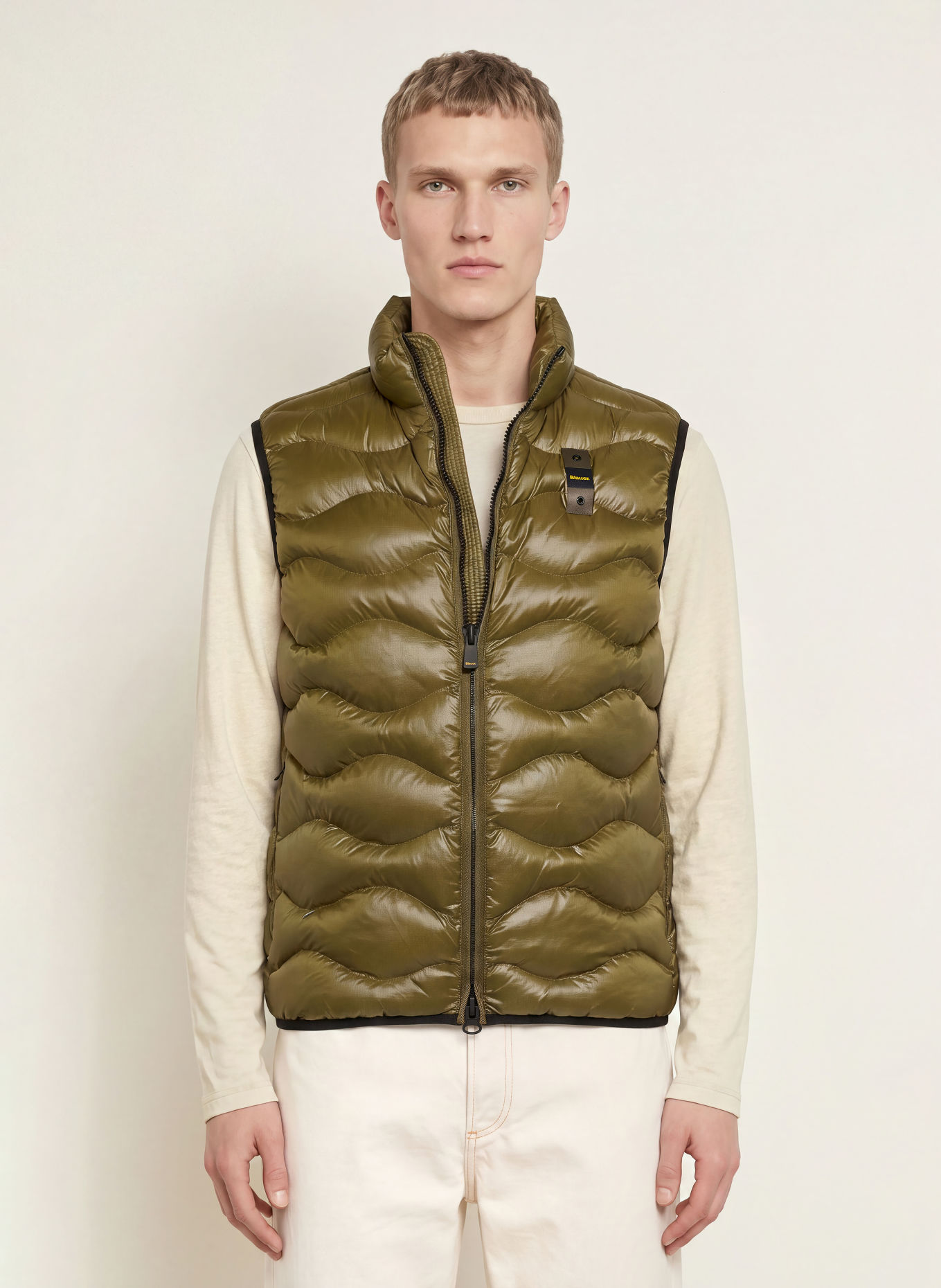 Blauer Steppweste DANNY mit DUPONT™ SORONA®-Isolierung: KHAKI