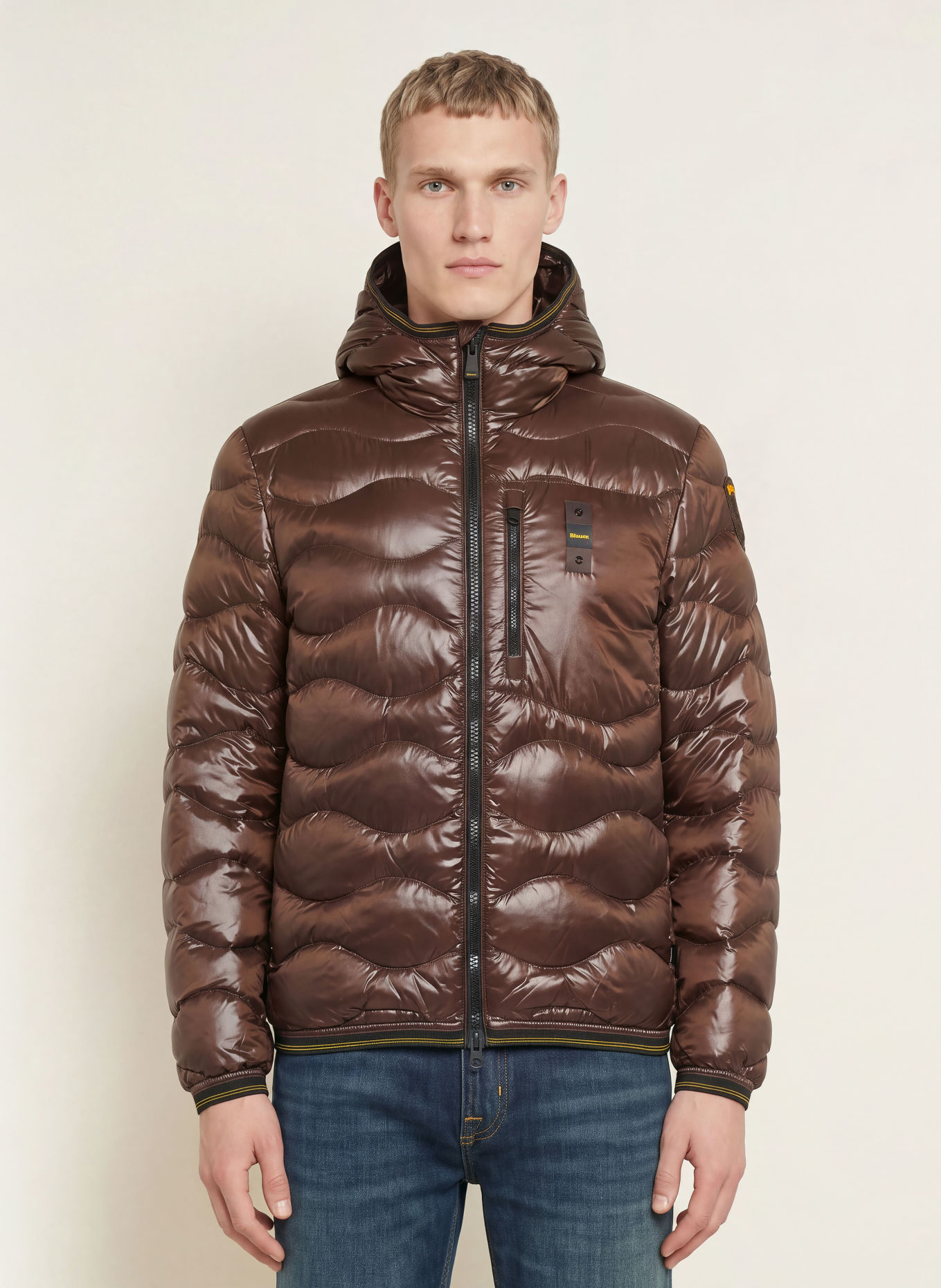 Blauer Donsjas WAVE: MARRON FONCÉ
