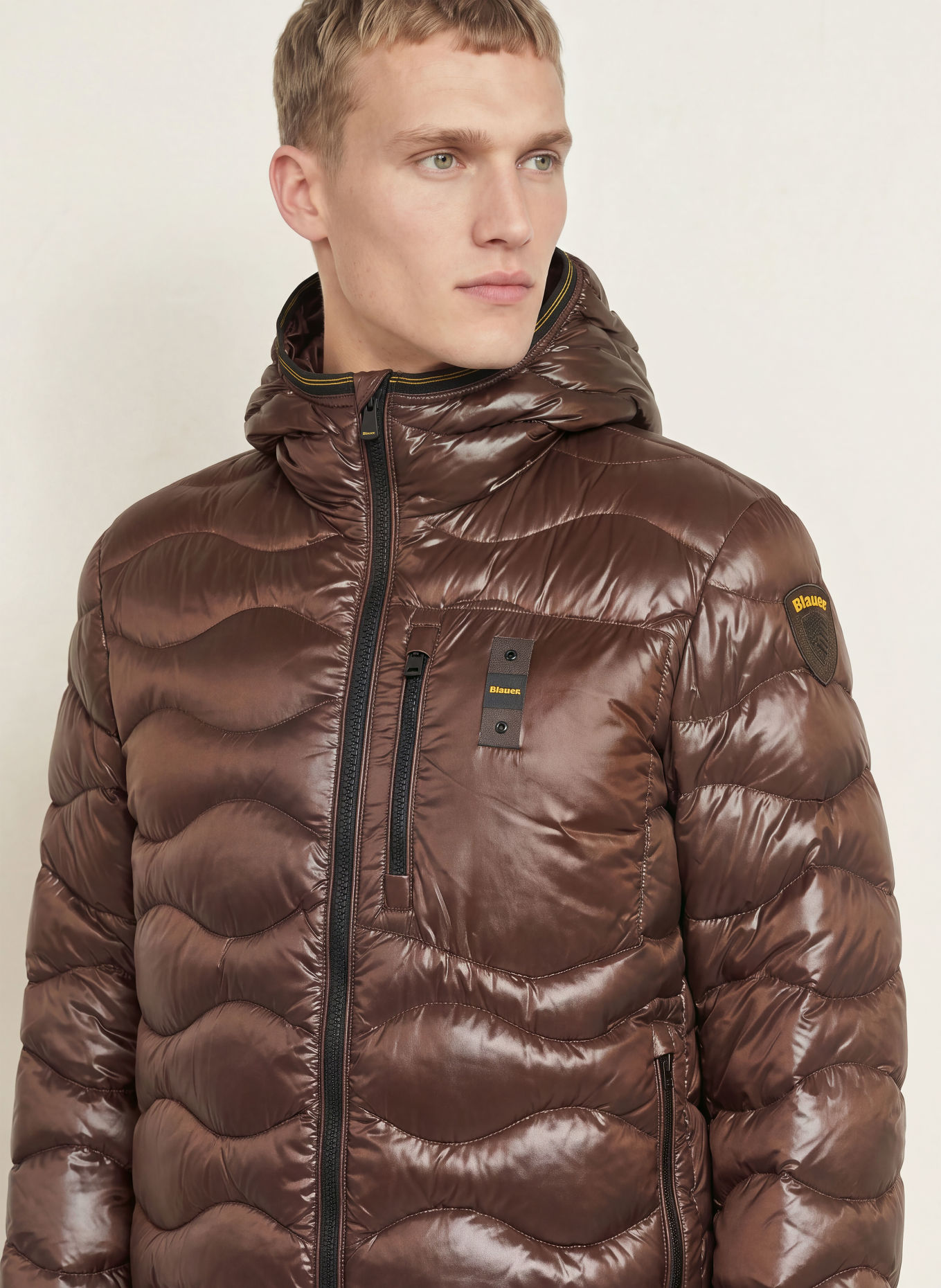 Blauer Donsjas WAVE: MARRON FONCÉ