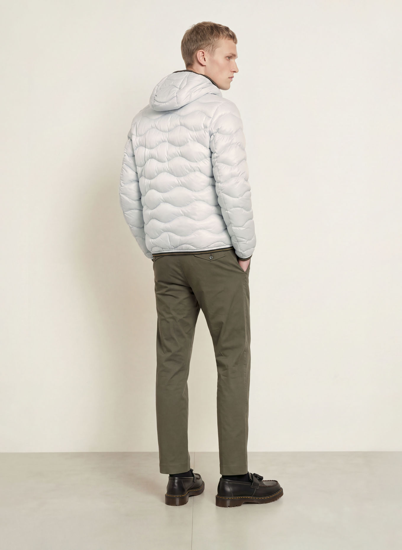 Blauer Daunenjacke WAVE: HELLBLAU