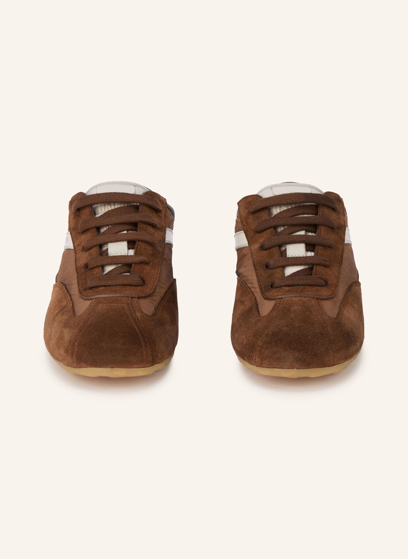 McQUEEN Sneaker BOXE: BRAUN / DUNKELBRAUN / CREME