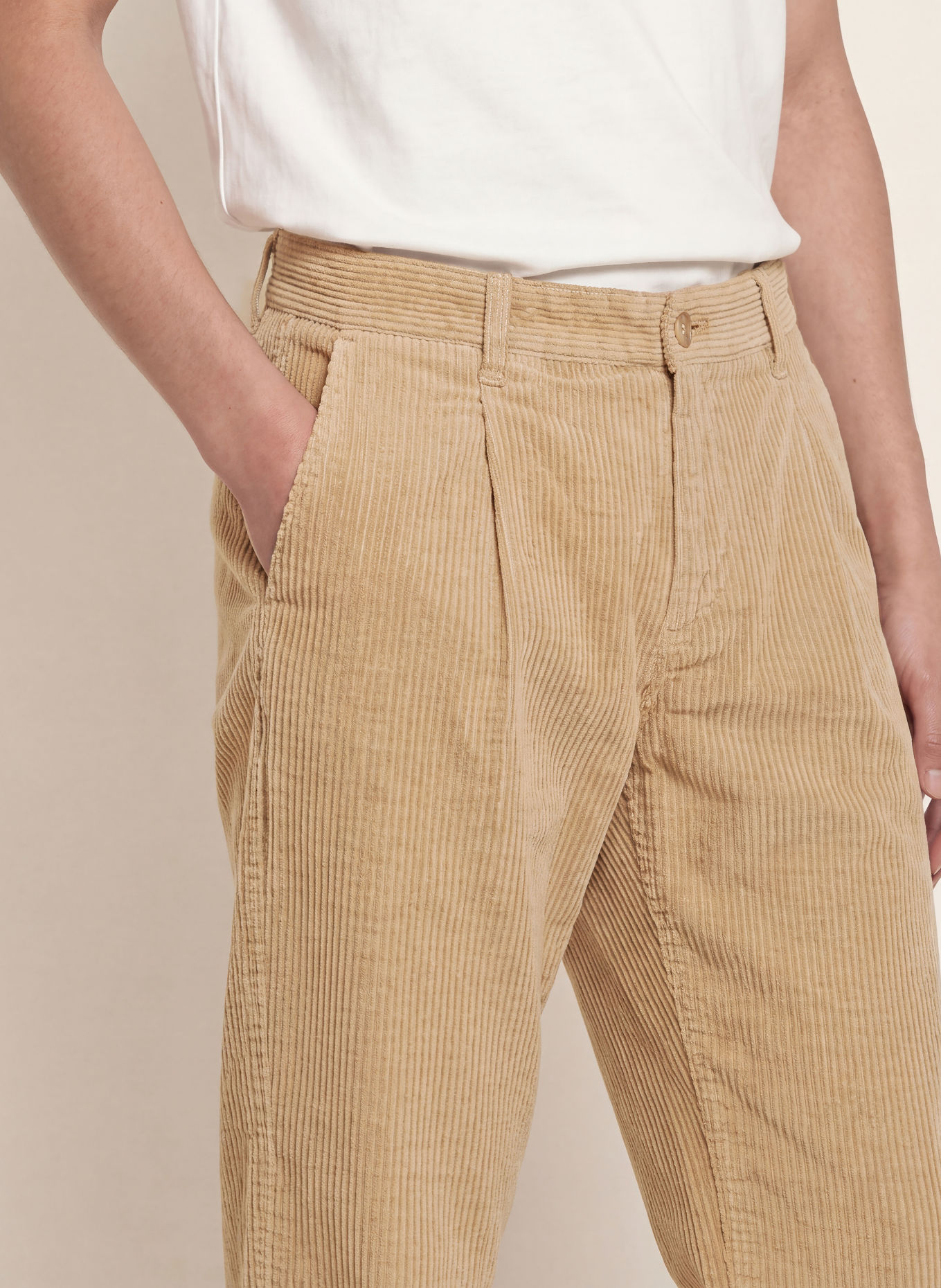 Marc O'Polo Cordhose OSBY Tapered Fit: BEIGE