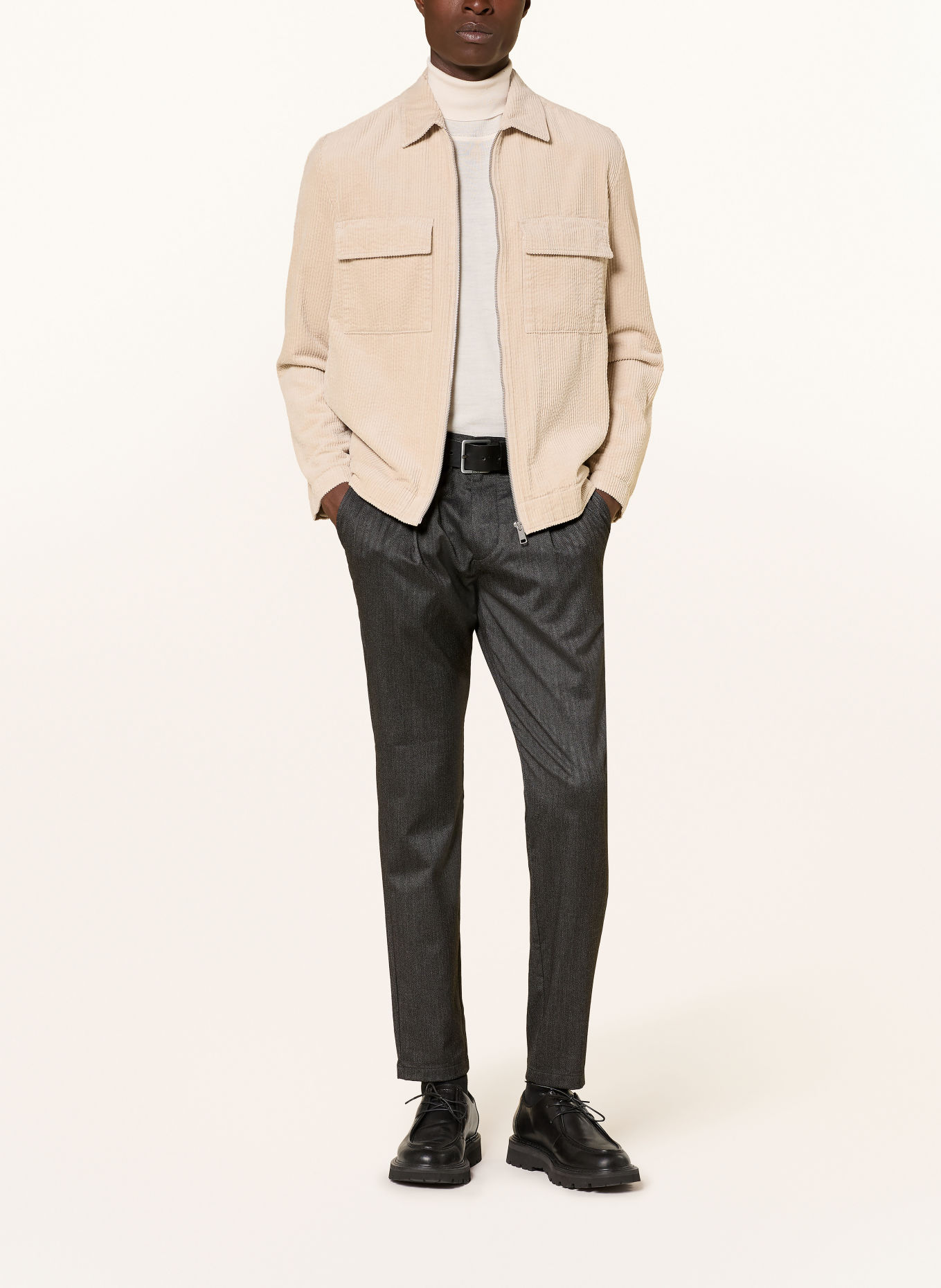 Marc O'Polo Bukser MOROT Tapered Fit: SORT
