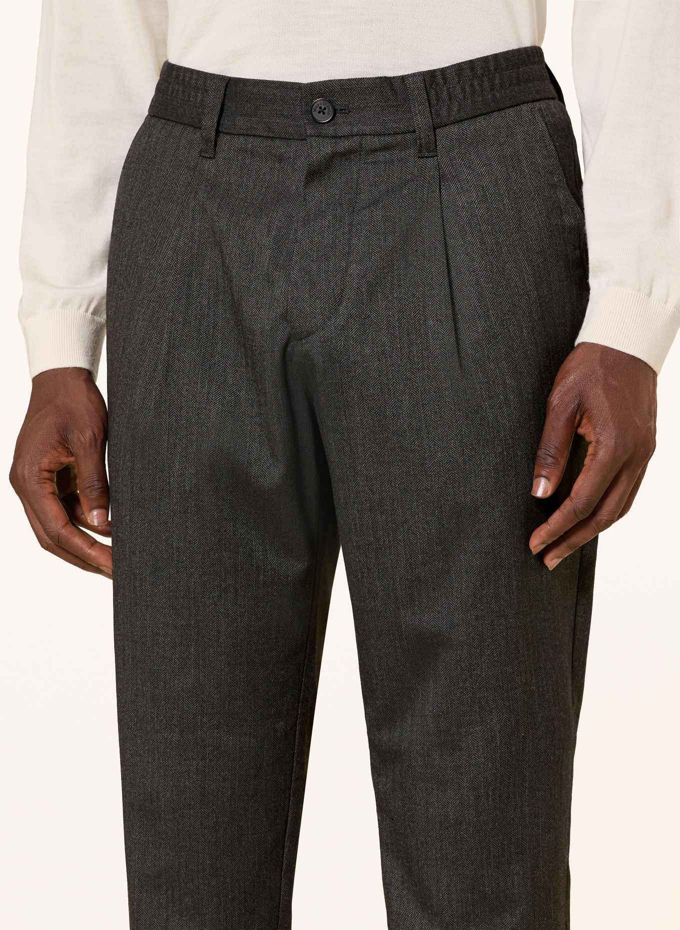 Marc O'Polo Bukser MOROT Tapered Fit: SORT
