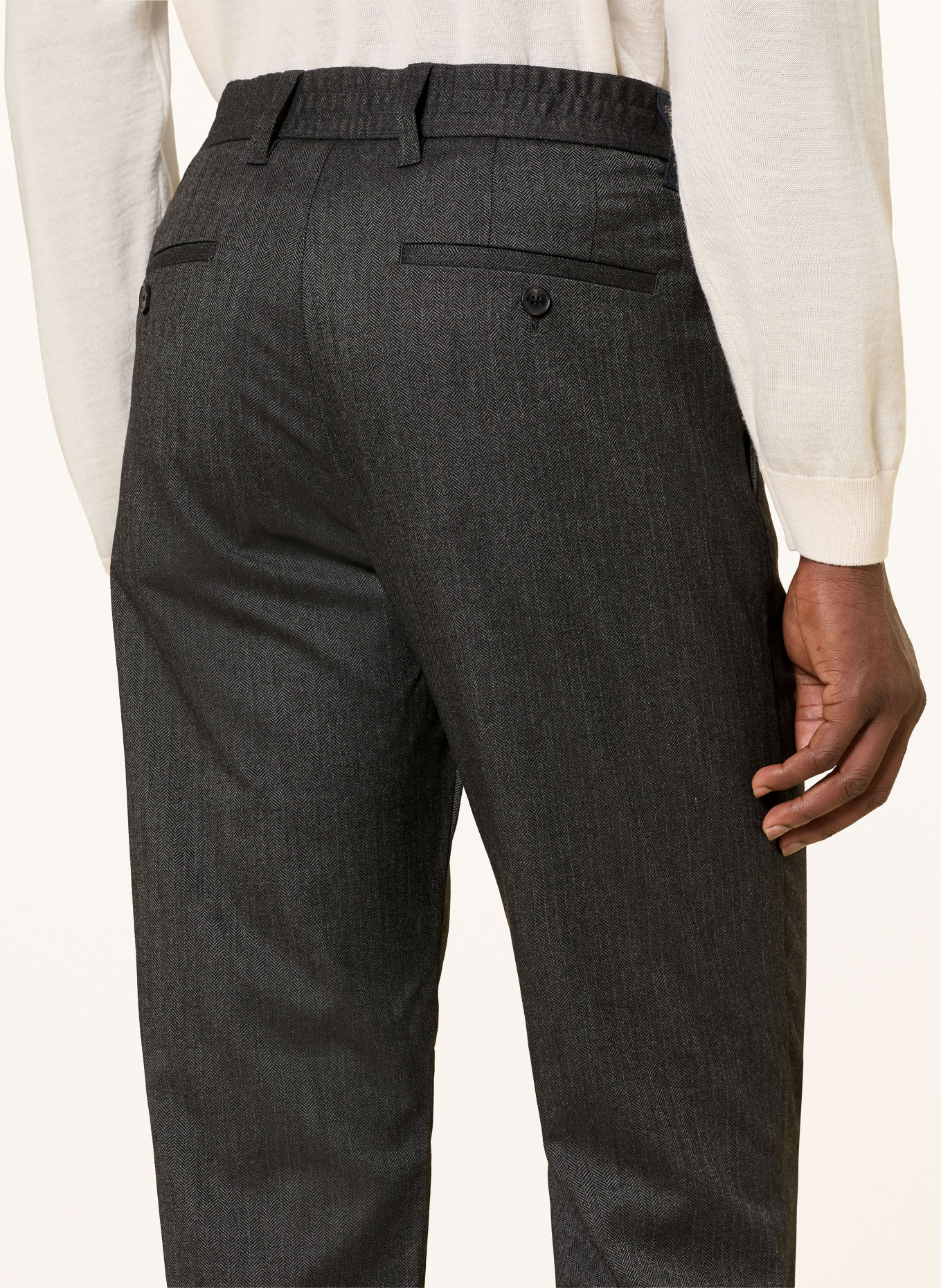Marc O'Polo Bukser MOROT Tapered Fit: SORT
