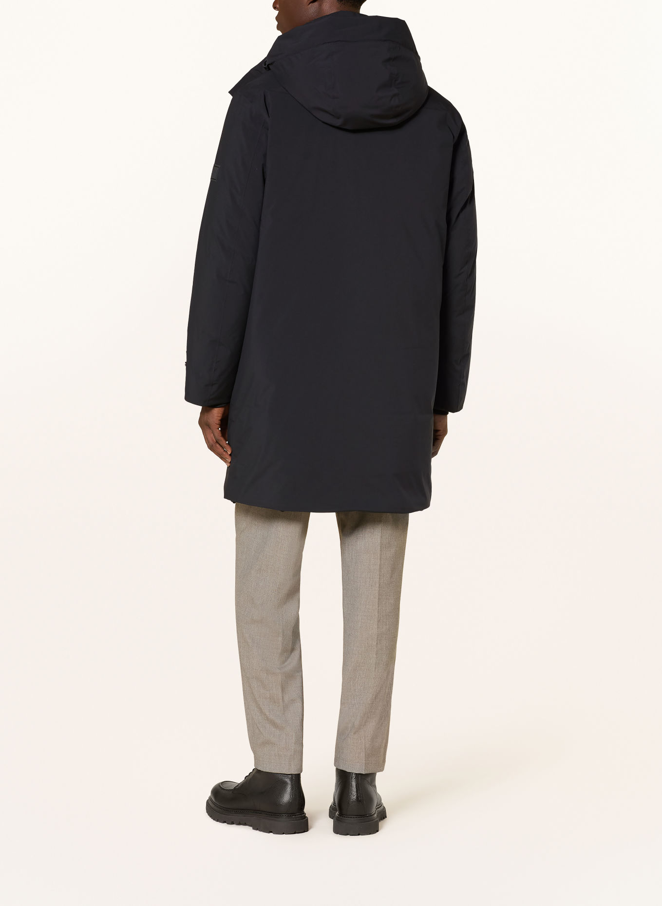 Marc O'Polo Down coat with removable hood: BLACK