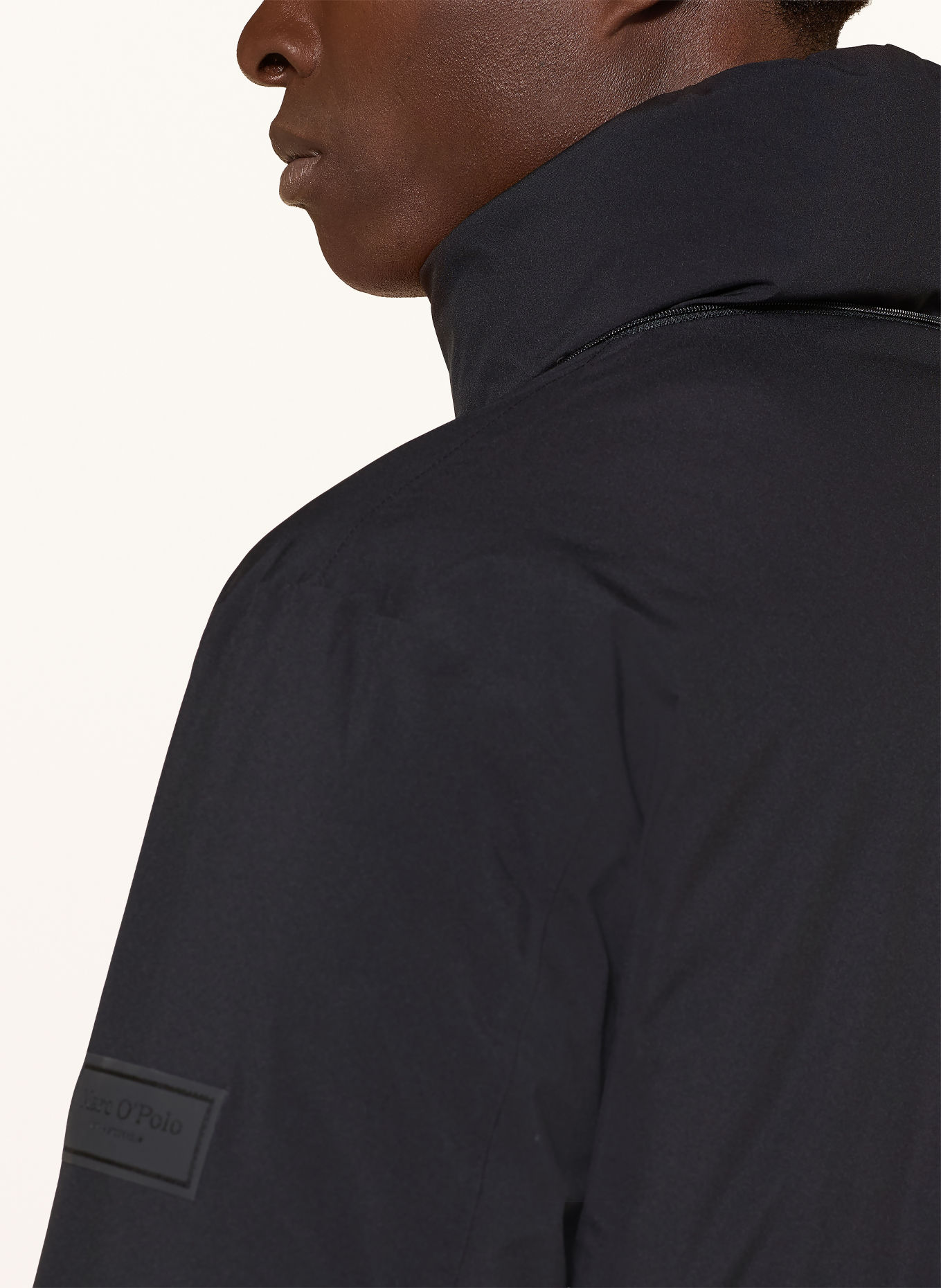 Marc O'Polo Down coat with removable hood: BLACK
