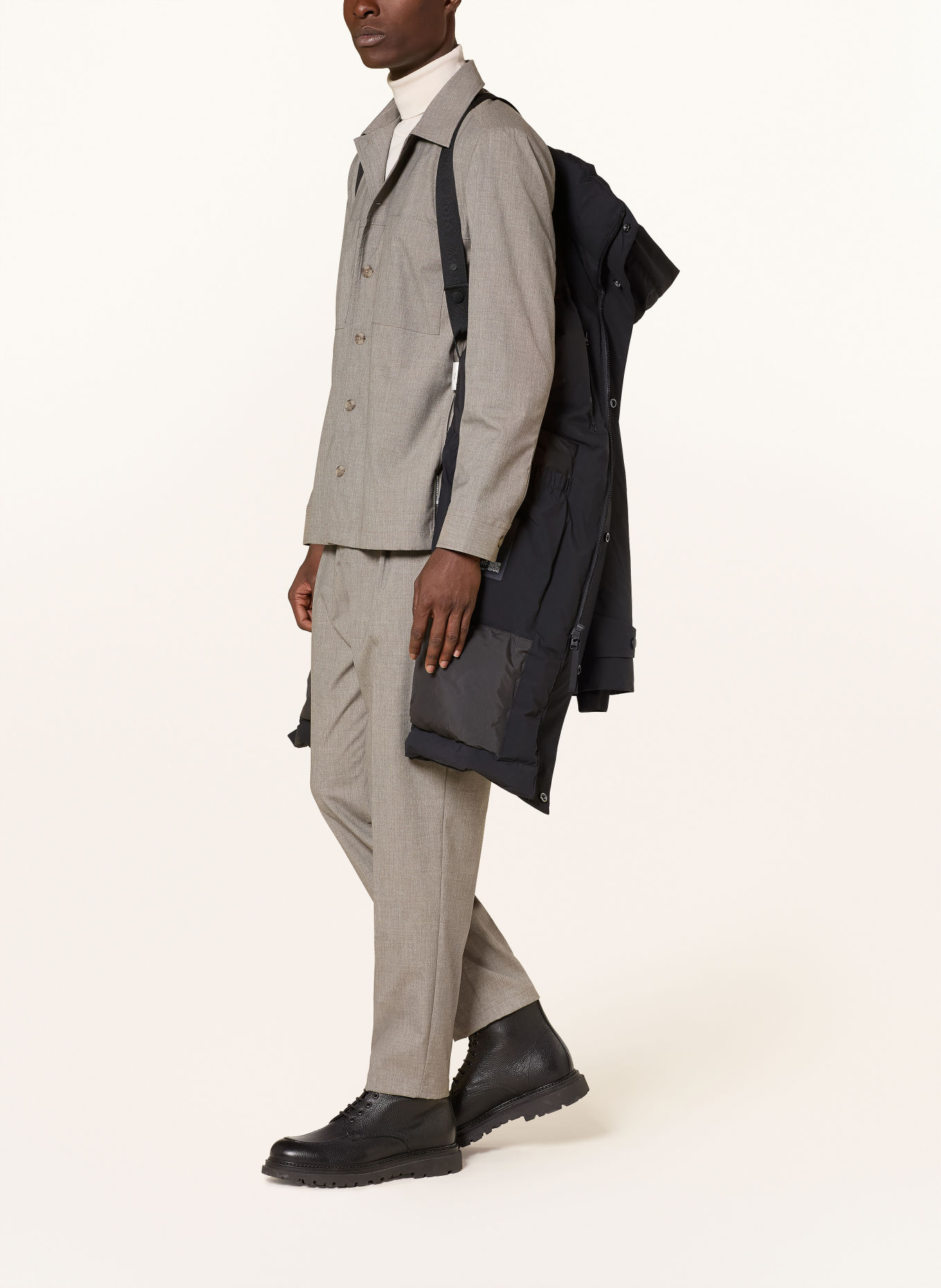 Marc O'Polo Down coat with removable hood: BLACK