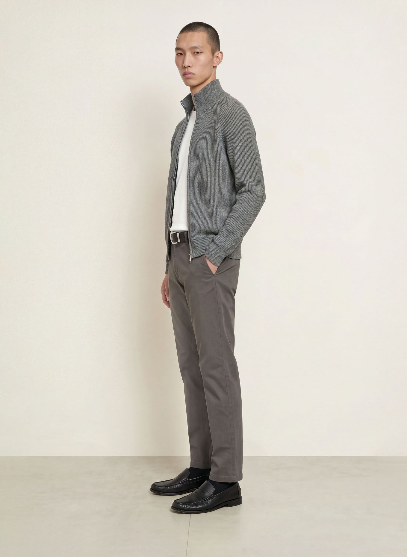 Marc O'Polo Chino MADS Regular Fit: MØRKEGRÅ