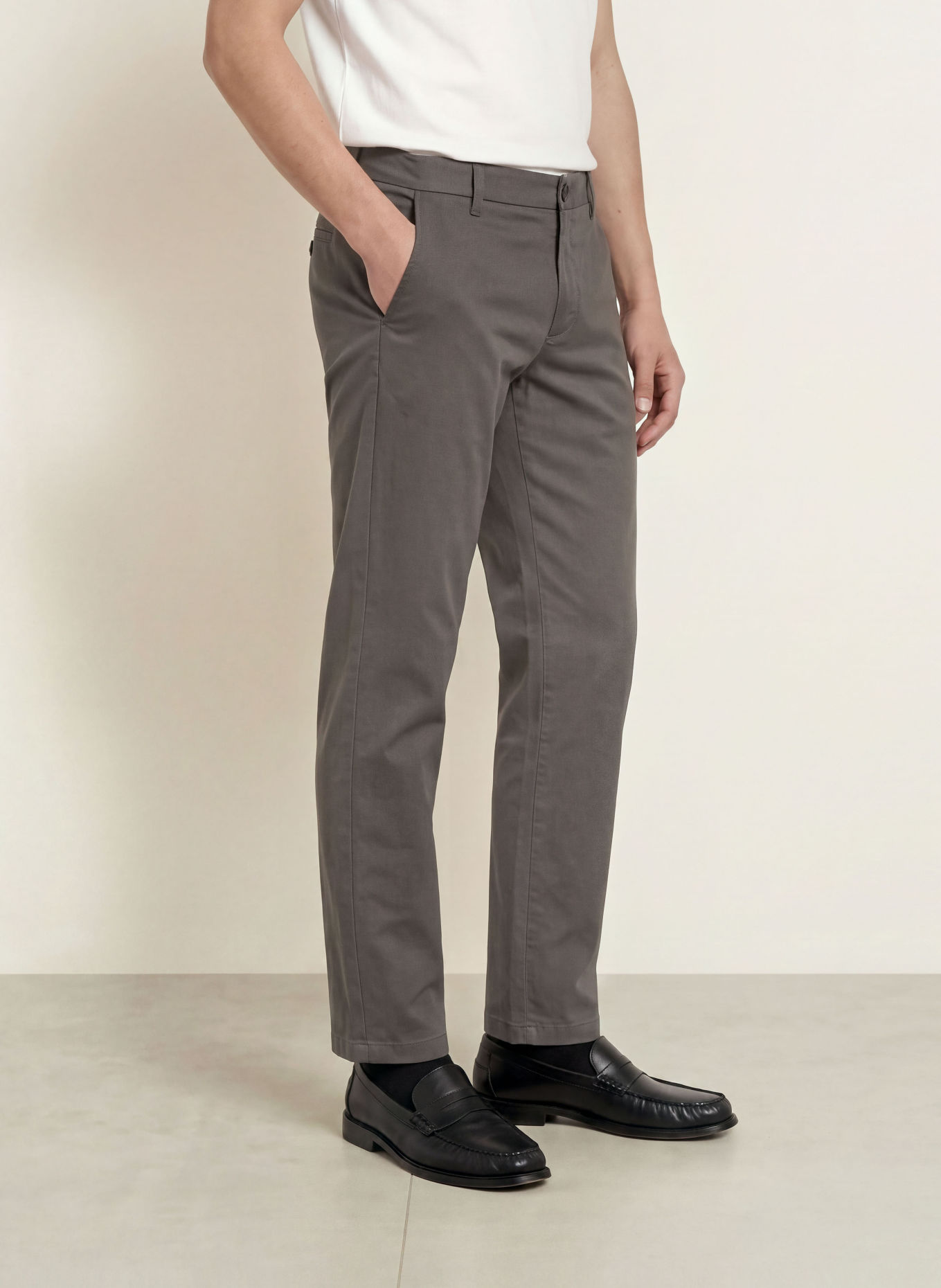 Marc O'Polo Chino MADS Regular Fit: MØRKEGRÅ