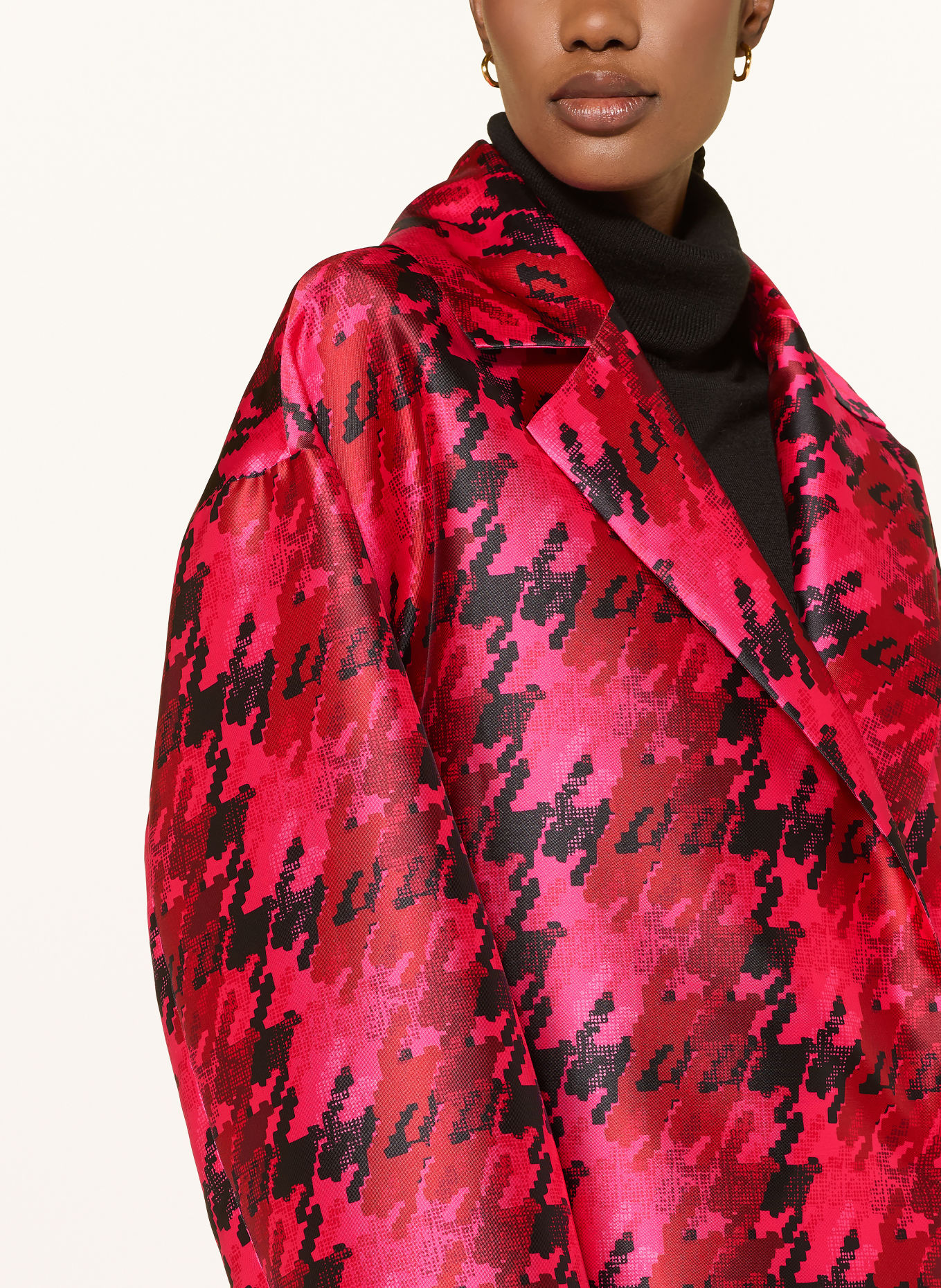 LUNATICA MILANO Mantel: NEONROZE / ROOD / ZWART