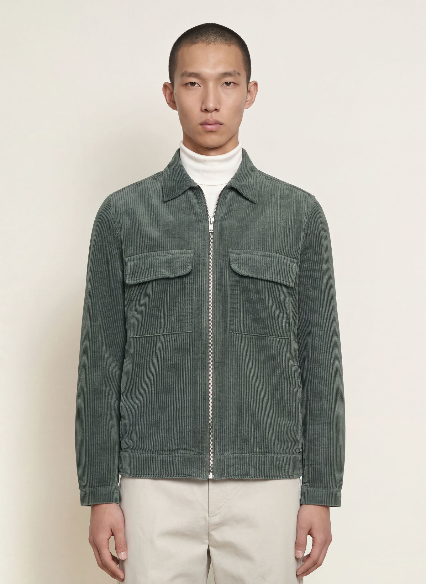 Marc O'Polo Cord Overshirt: DARK GREEN
