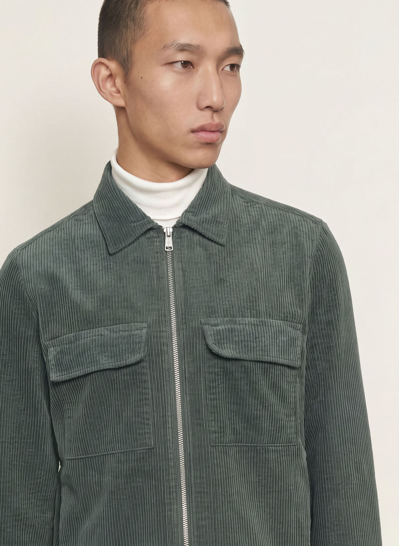 Marc O'Polo Cord Overshirt: DARK GREEN
