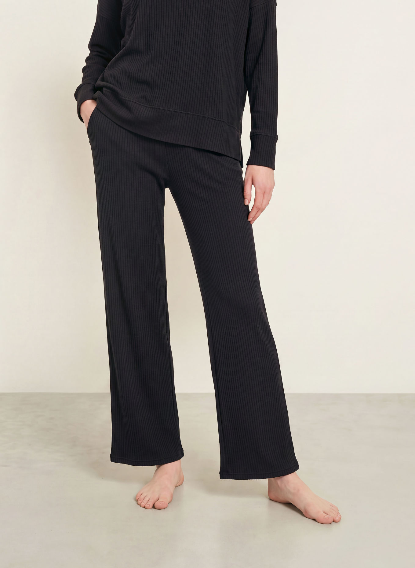 CALIDA Schlafhose FEMININE LOUNGE: SCHWARZ