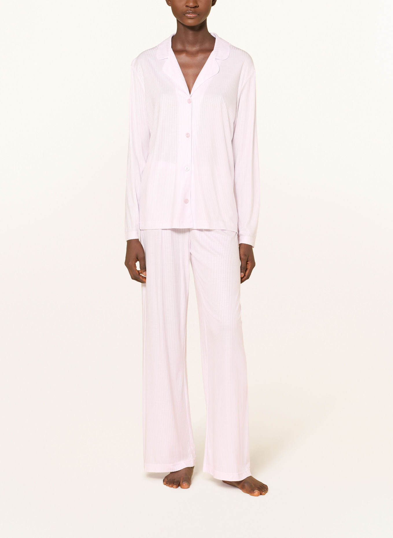 CALIDA Pyjama STRIPED DREAMS: ROSÉ