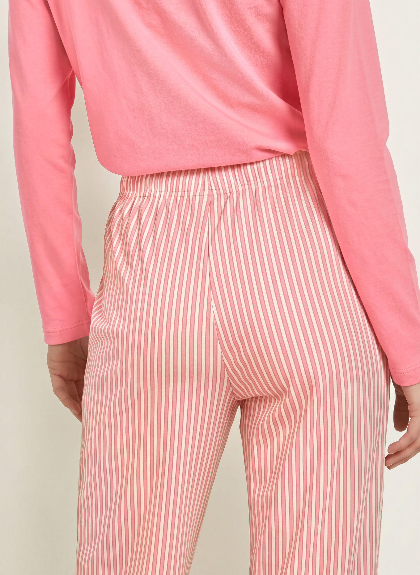 CALIDA Pantalon de pyjama: ROSE / VIEUX ROSE / BLANC
