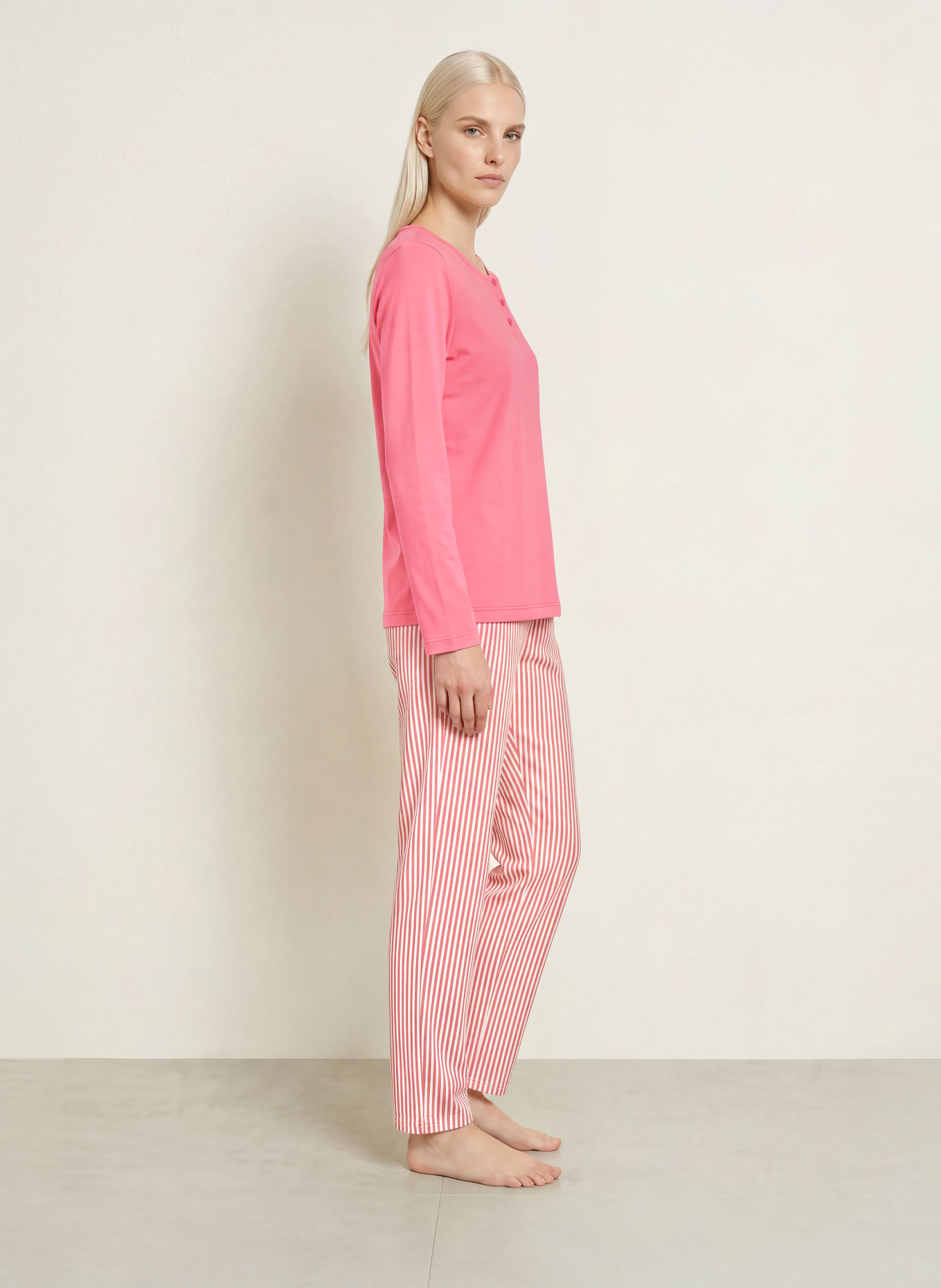 CALIDA Pyjamashirt SLEEP OVER M&M: ROZE