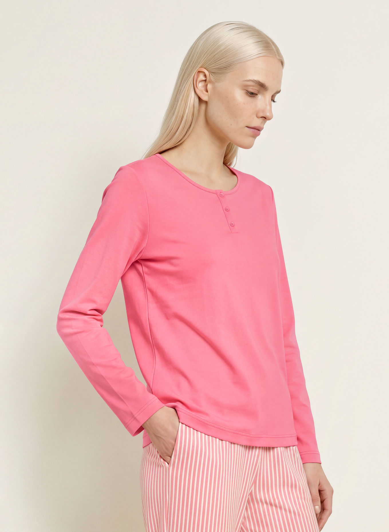 CALIDA Pyjamashirt SLEEP OVER M&M: ROZE