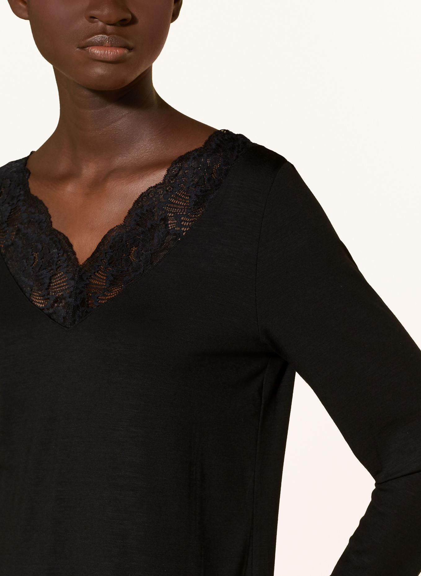 CALIDA Schlafanzug ELEGANT DREAMS: SCHWARZ