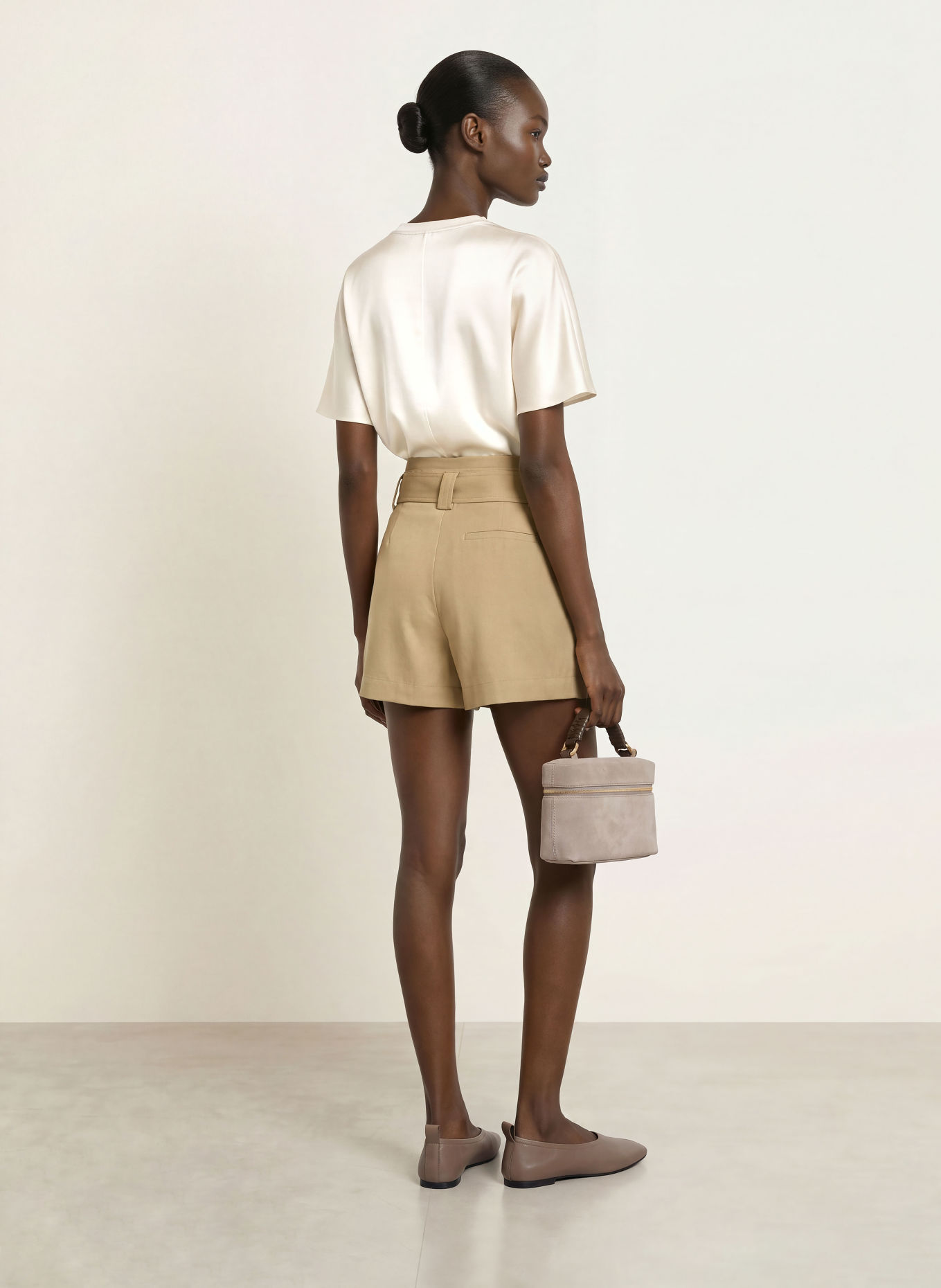 REISS LANA Shorts: BEIGE