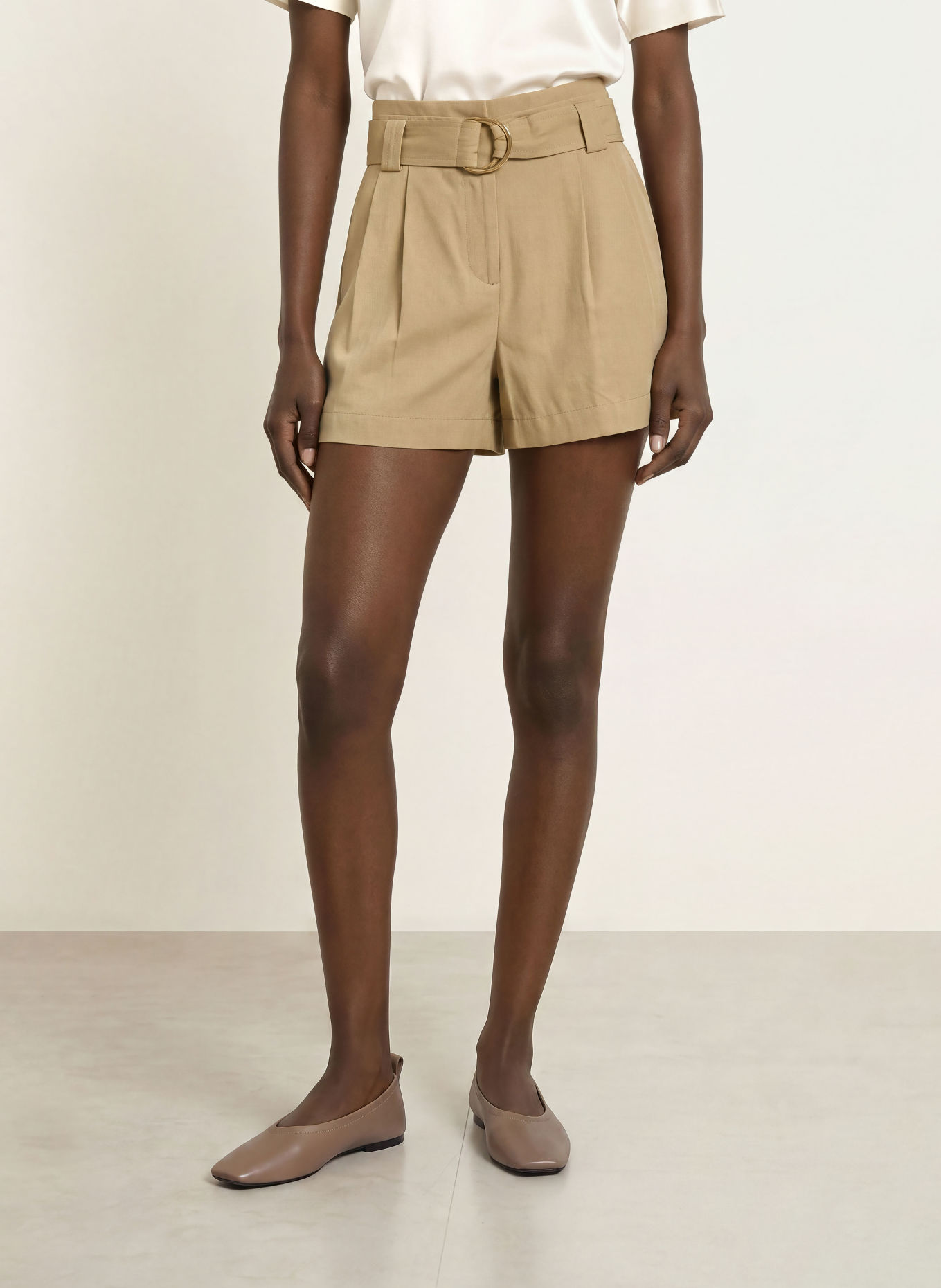 REISS LANA Shorts: BEIGE