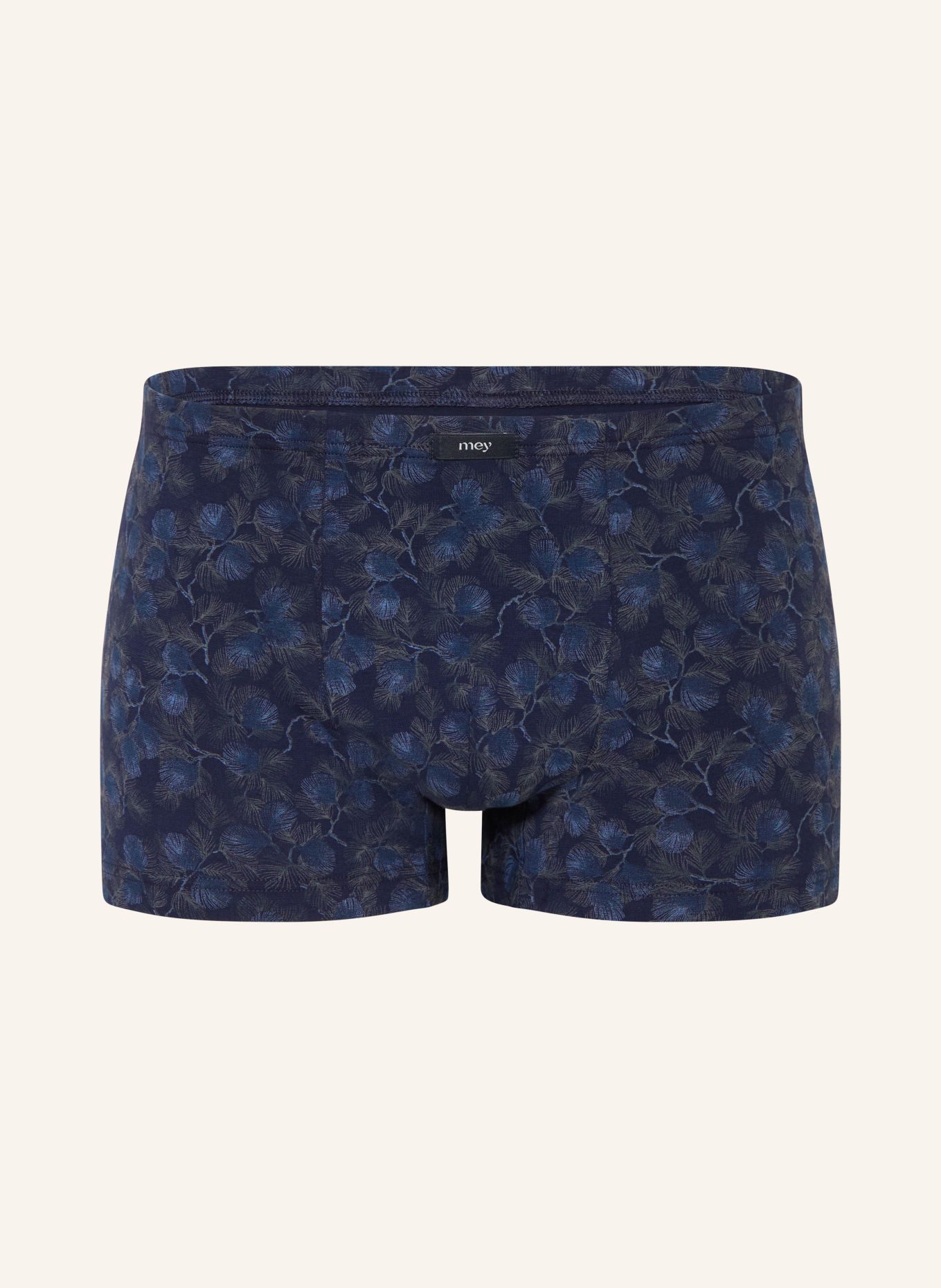mey DARK LEAVES Boxer shorts Collection: DARK BLUE / BEIGE / BLUE GRAY