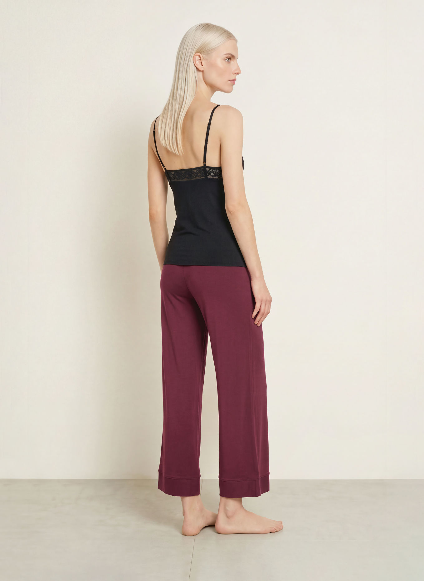 Triumph Schlafhose AMOURETTE: DUNKELROT