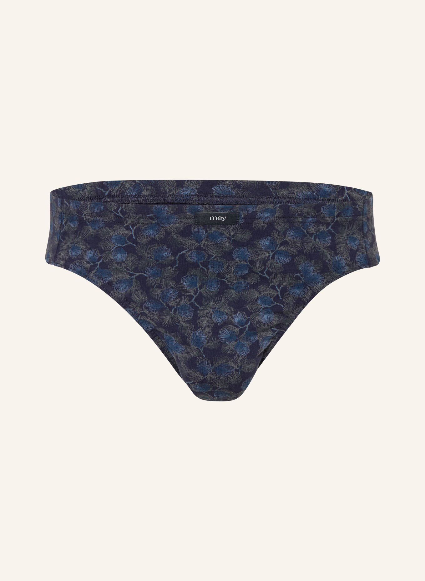 mey Slip de la série DARK LEAVES: BLEU FONCÉ / BEIGE / BLEU GRIS