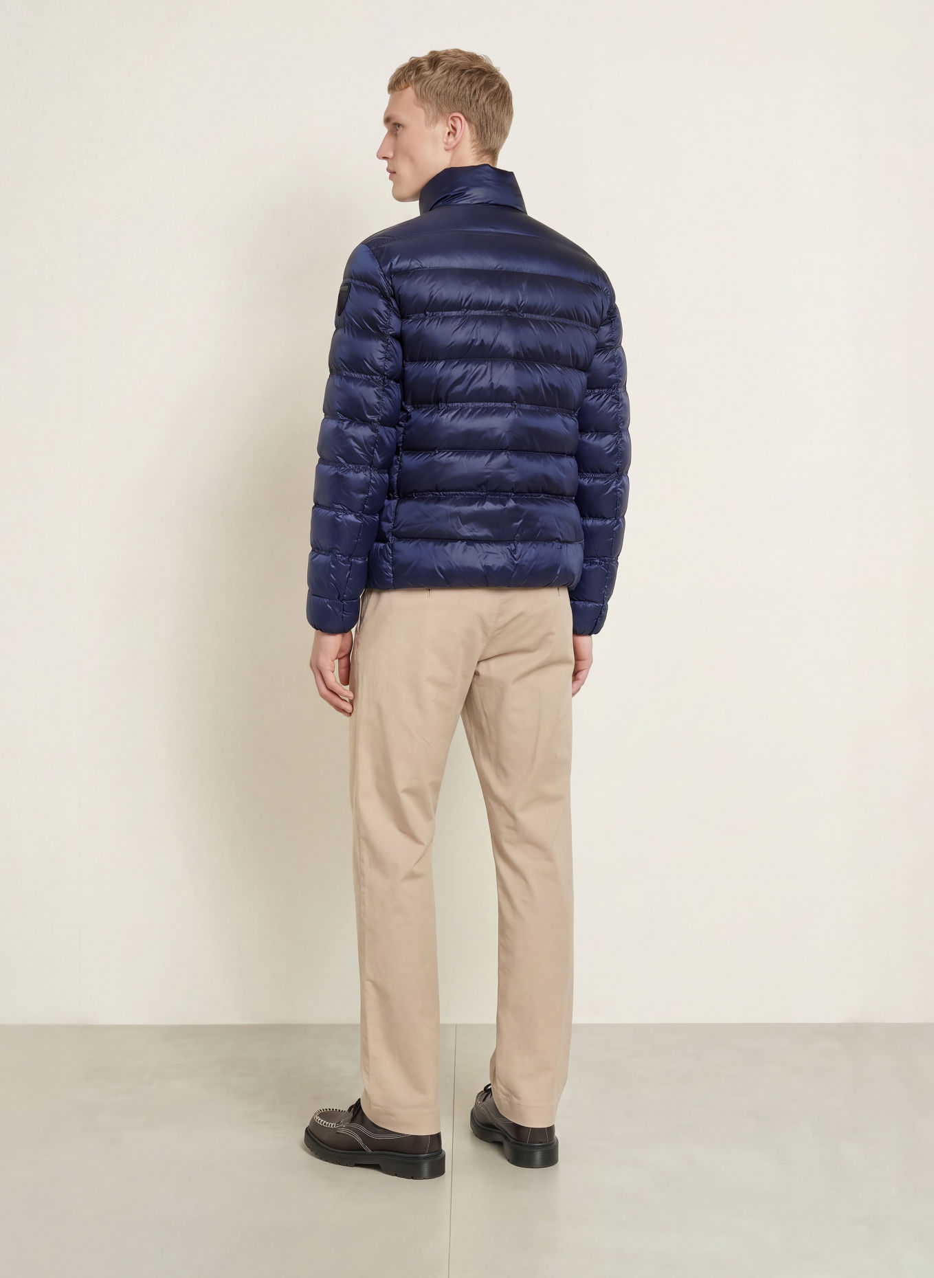 Blauer Daunenjacke BELMONT: DUNKELBLAU