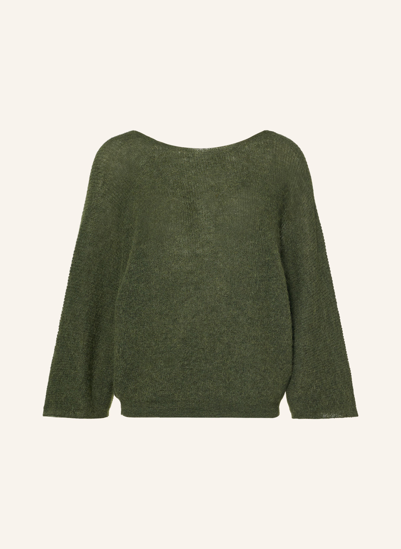 ba&sh Pullover ISAAC mit Mohair und Schmucksteinen: KHAKI
