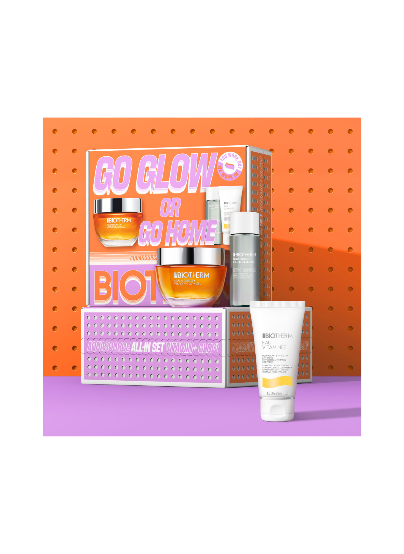 BIOTHERM AQUASOURCE + VITAMIN GLOW GEL ROUTINE SET
