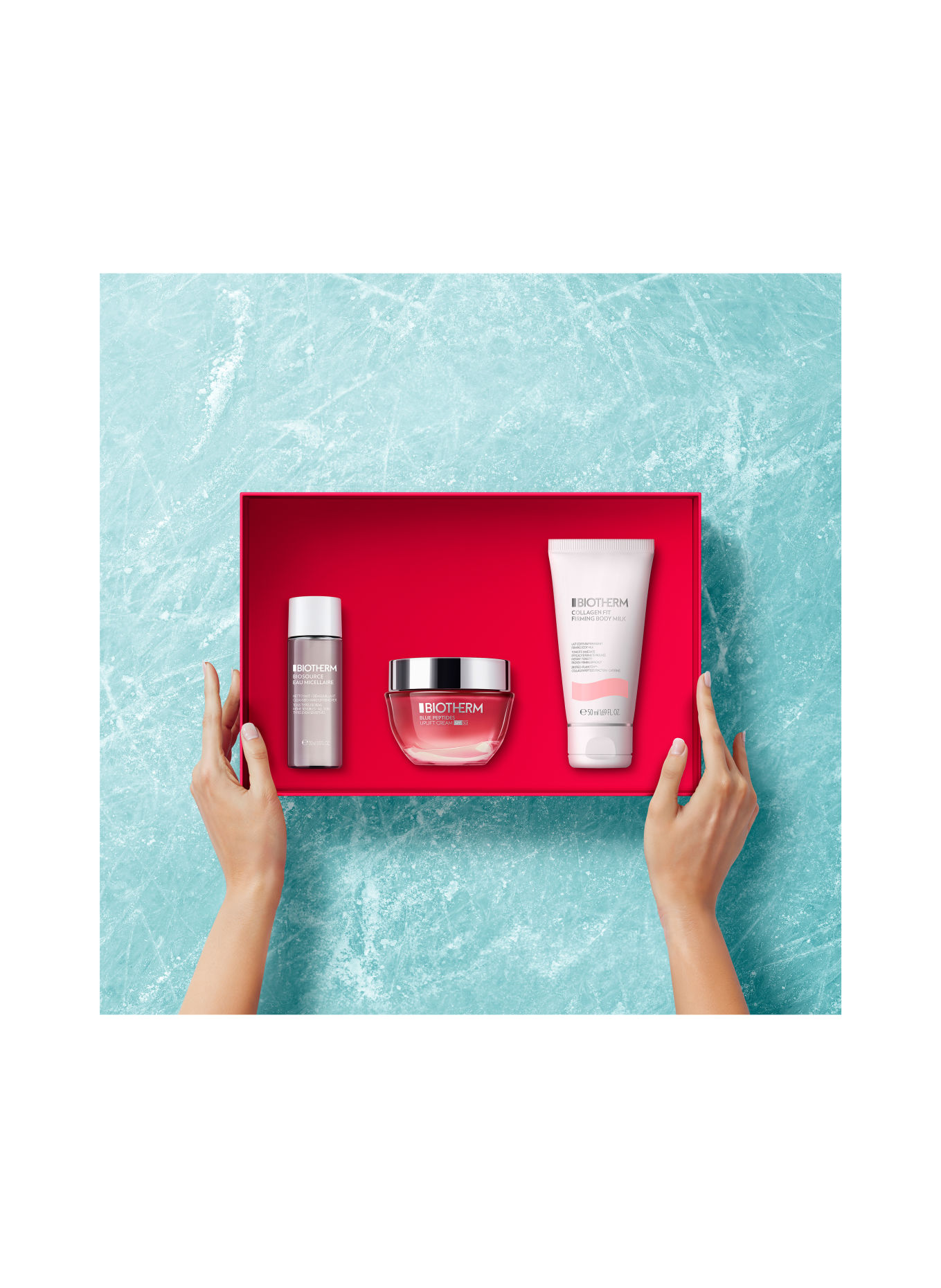 BIOTHERM BLUE PEPTIDES UPLIFT SPF 30 CREAM ROUTINE SET