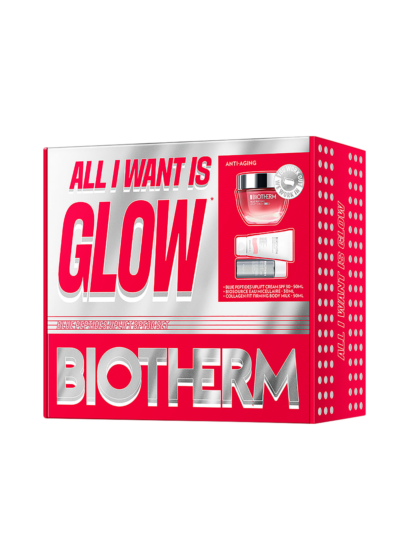 BIOTHERM BLUE PEPTIDES UPLIFT SPF 30 CREAM ROUTINE SET