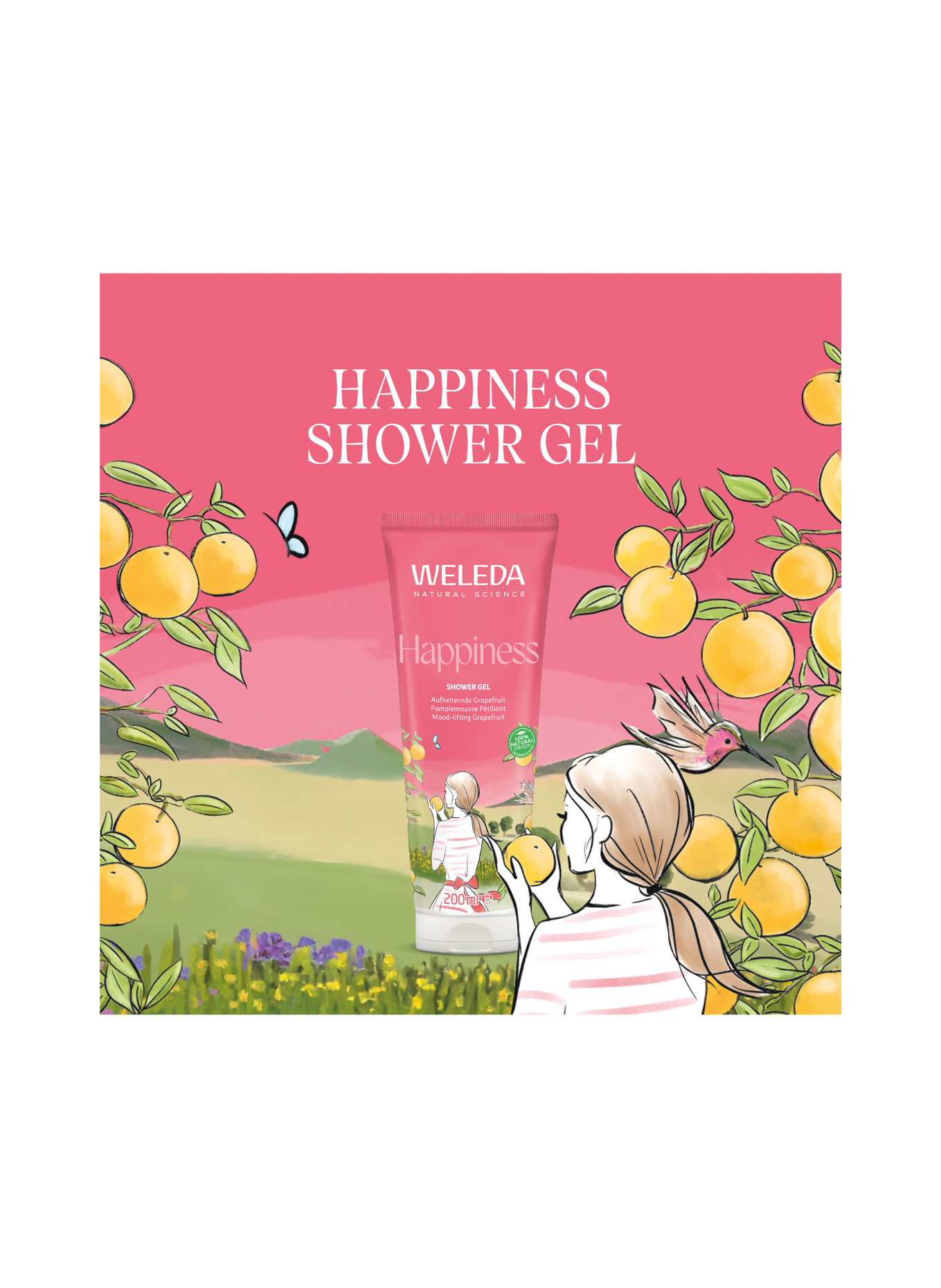 WELEDA HAPPINESS SHOWER GEL GRAPEFRUIT