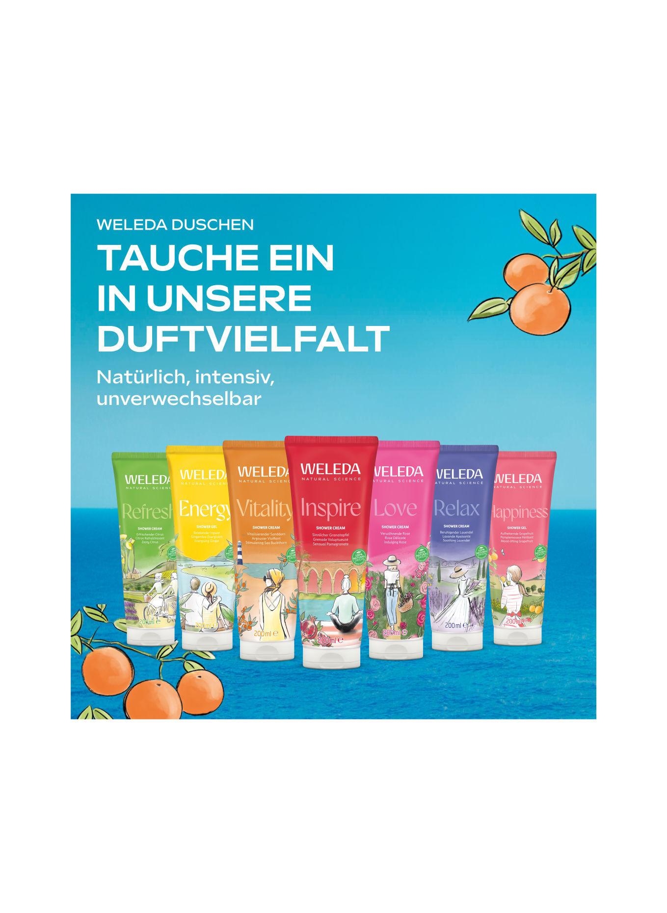 WELEDA HAPPINESS SHOWER GEL GRAPEFRUIT