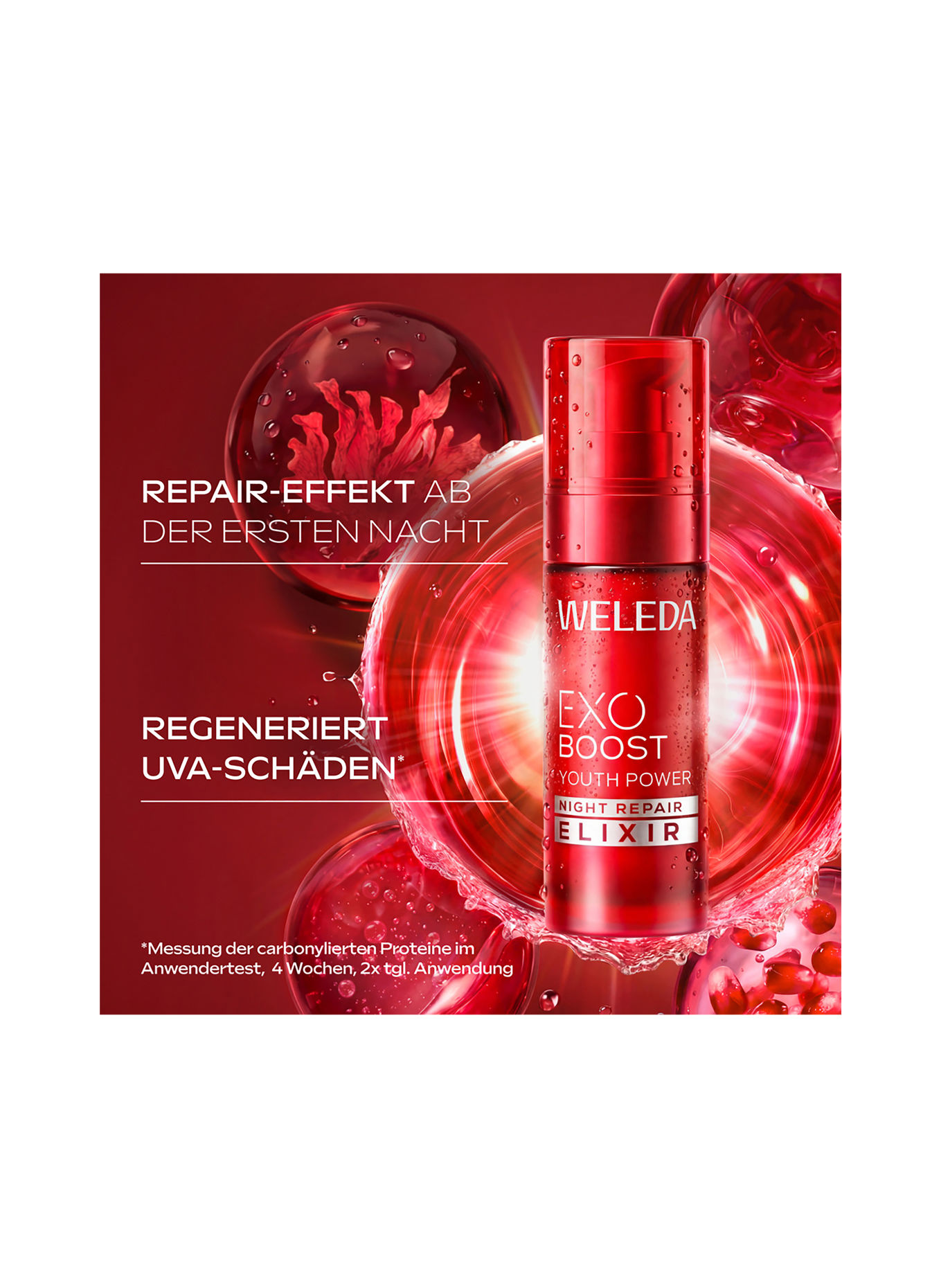 WELEDA EXO BOOST YOUTH POWER NIGHT REPAIR ELIXIER GRANATAPFEL