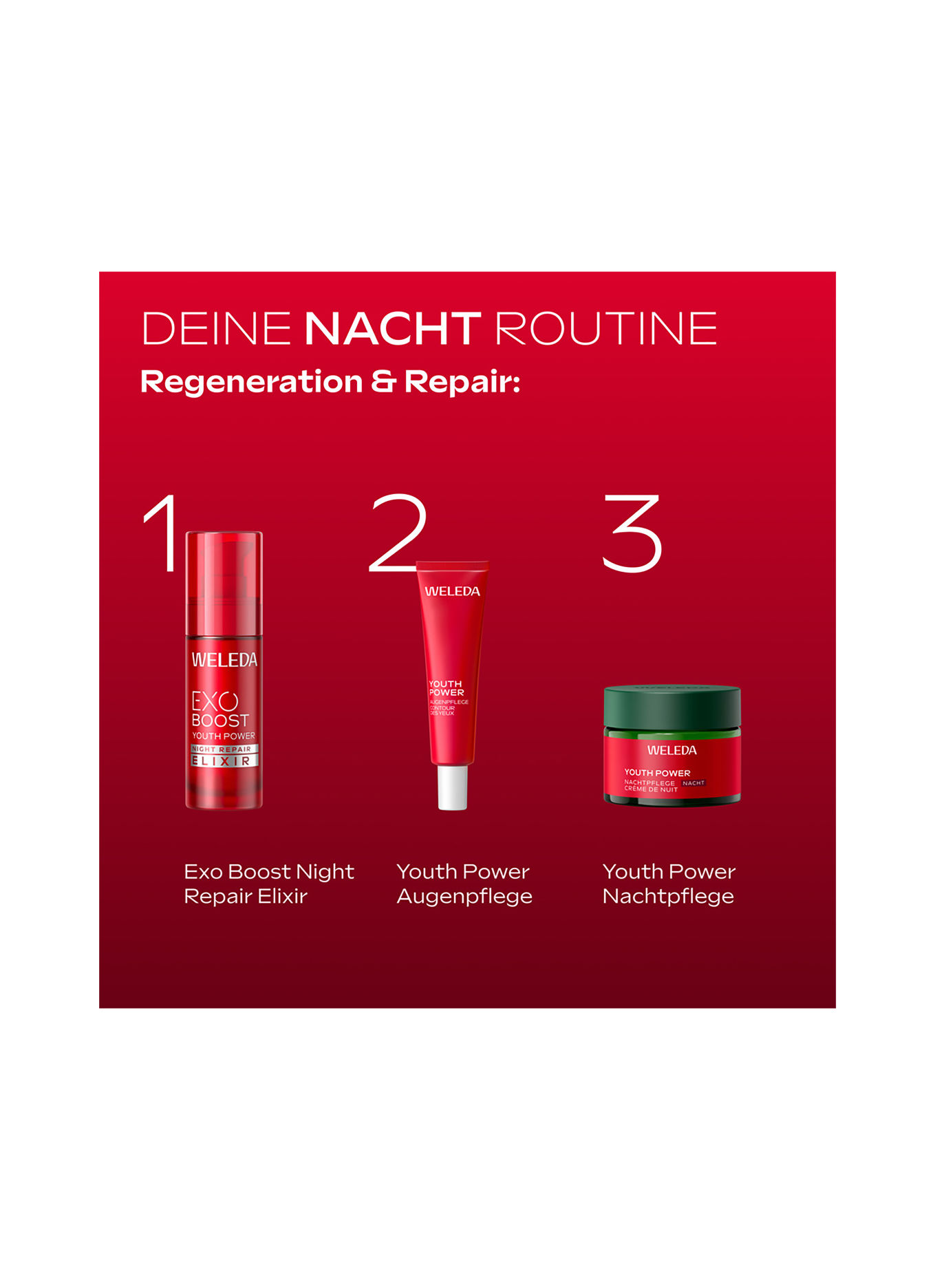 WELEDA EXO BOOST YOUTH POWER NIGHT REPAIR ELIXIER GRANATAPFEL