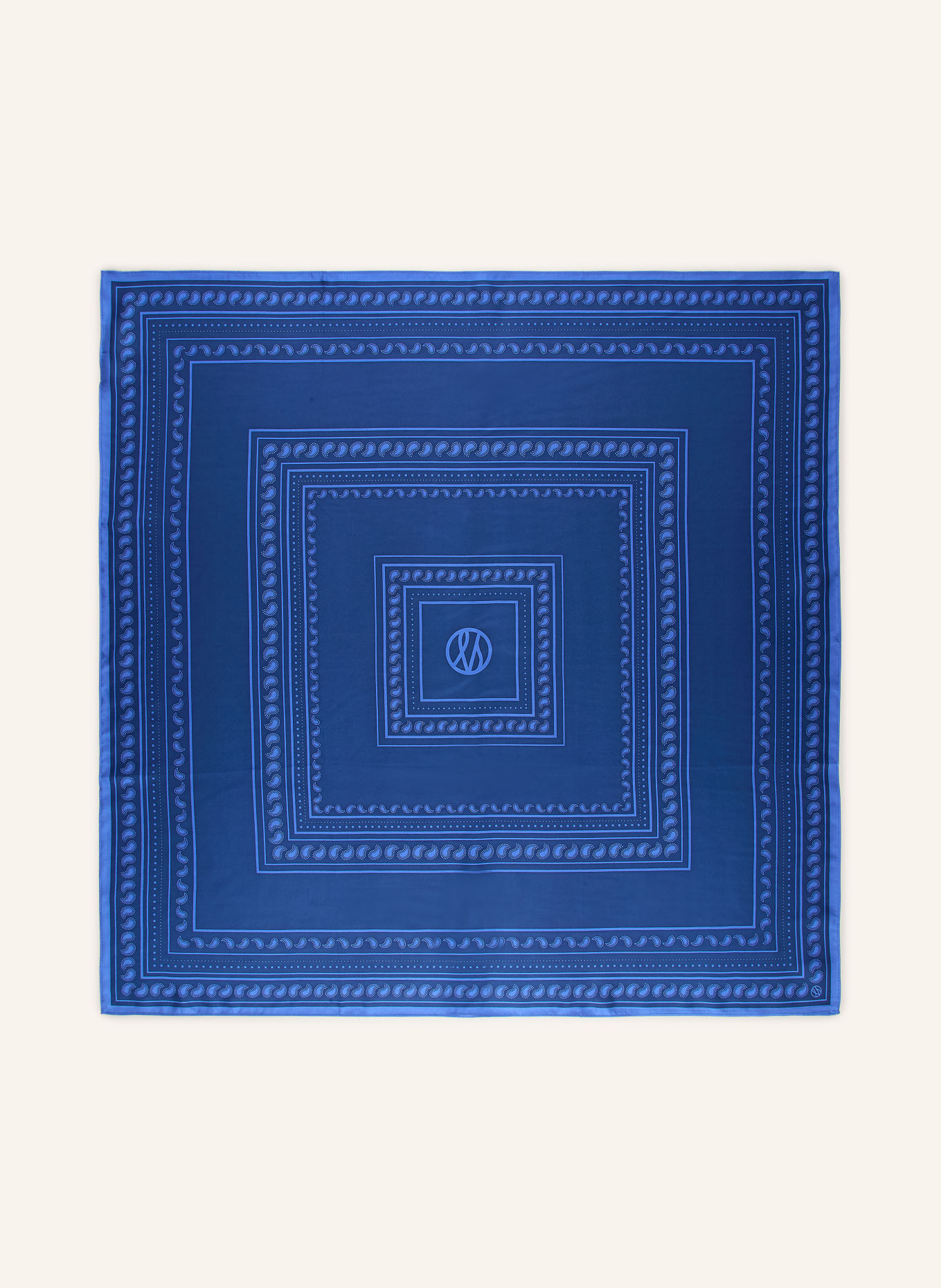 LESCARF Seidentuch: DUNKELBLAU / HELLBLAU