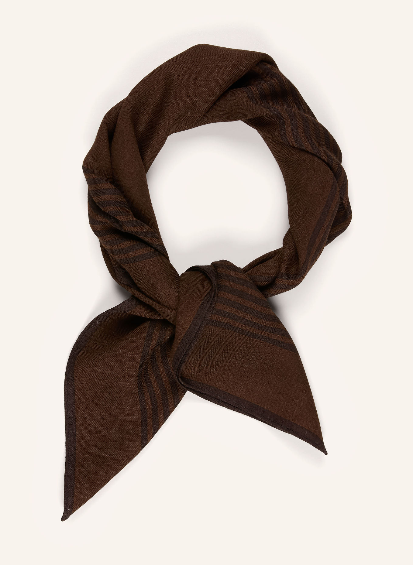 LESCARF Tuch: BRAUN / DUNKELBRAUN