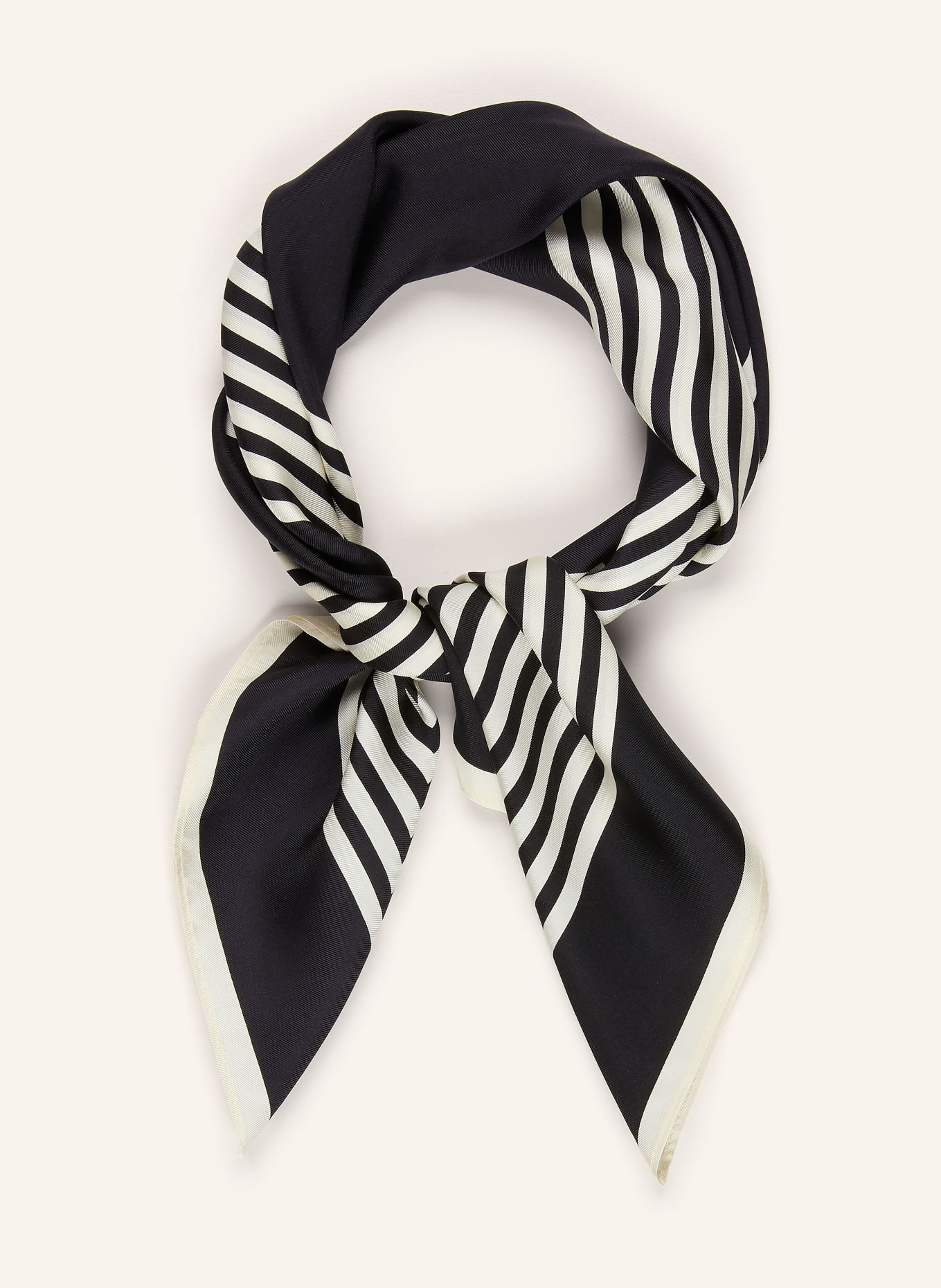 LESCARF Seidentuch: SCHWARZ / WEISS