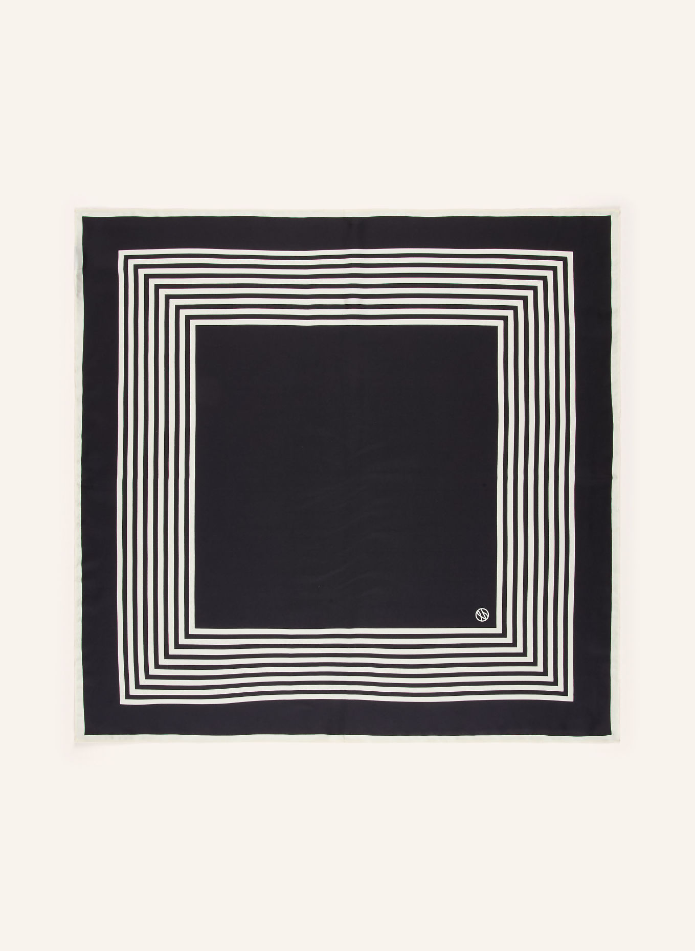 LESCARF Seidentuch: SCHWARZ / WEISS