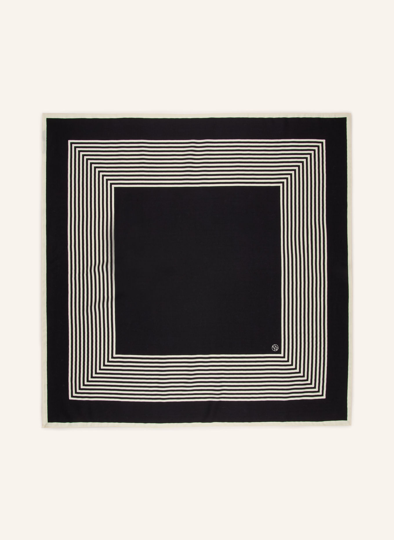 LESCARF Tuch: SCHWARZ / ECRU