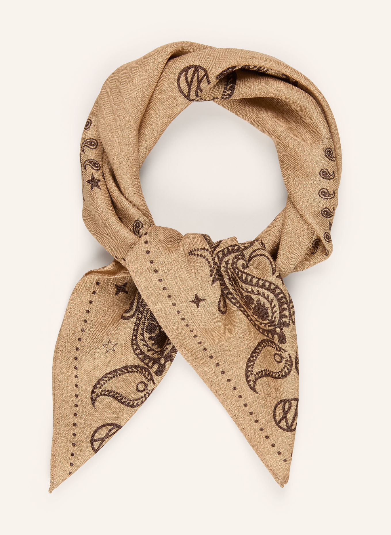 LESCARF Tuch: HELLBRAUN / DUNKELBRAUN / DUNKELBLAU