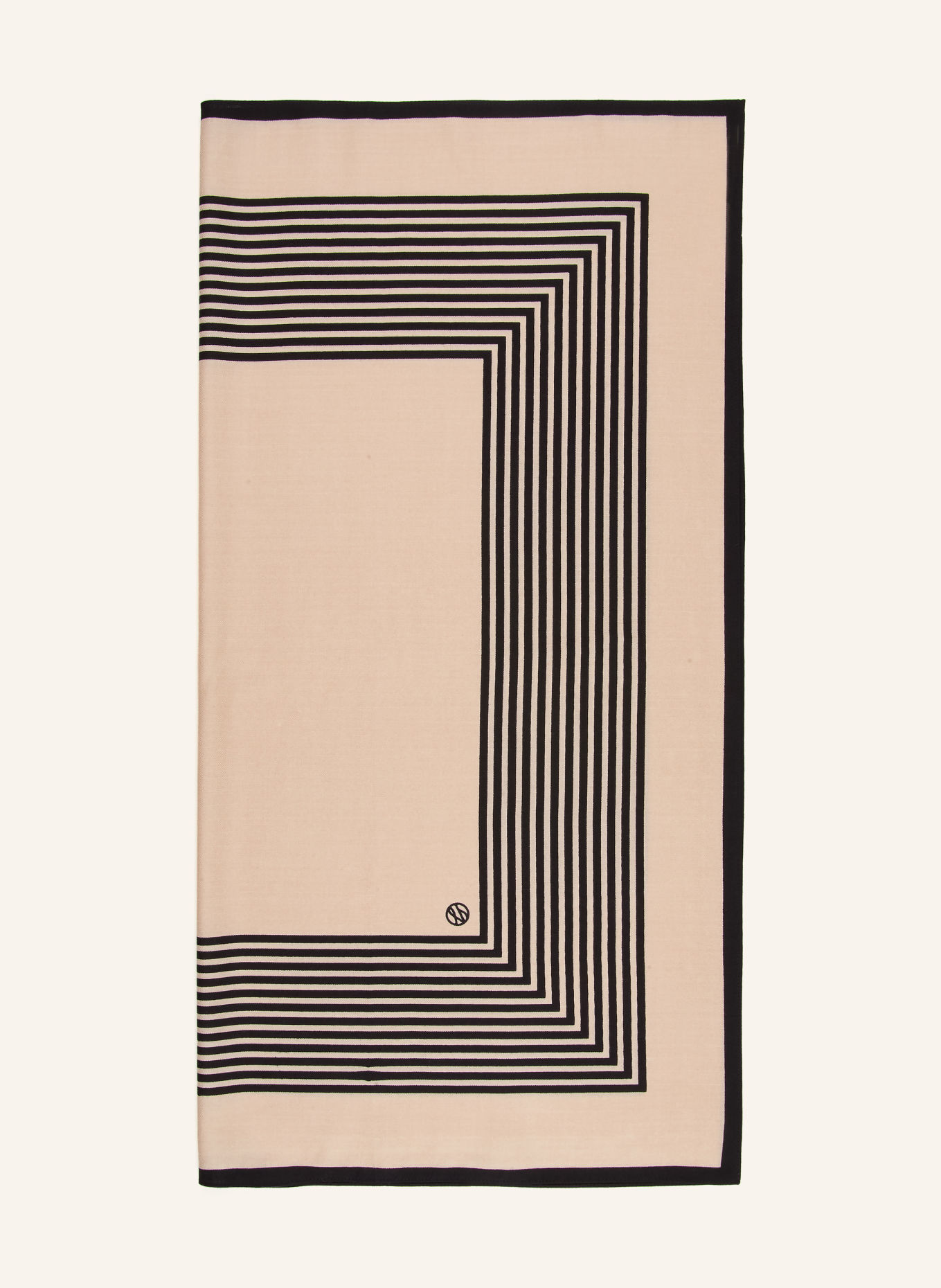 LESCARF Tuch: HELLBRAUN / SCHWARZ