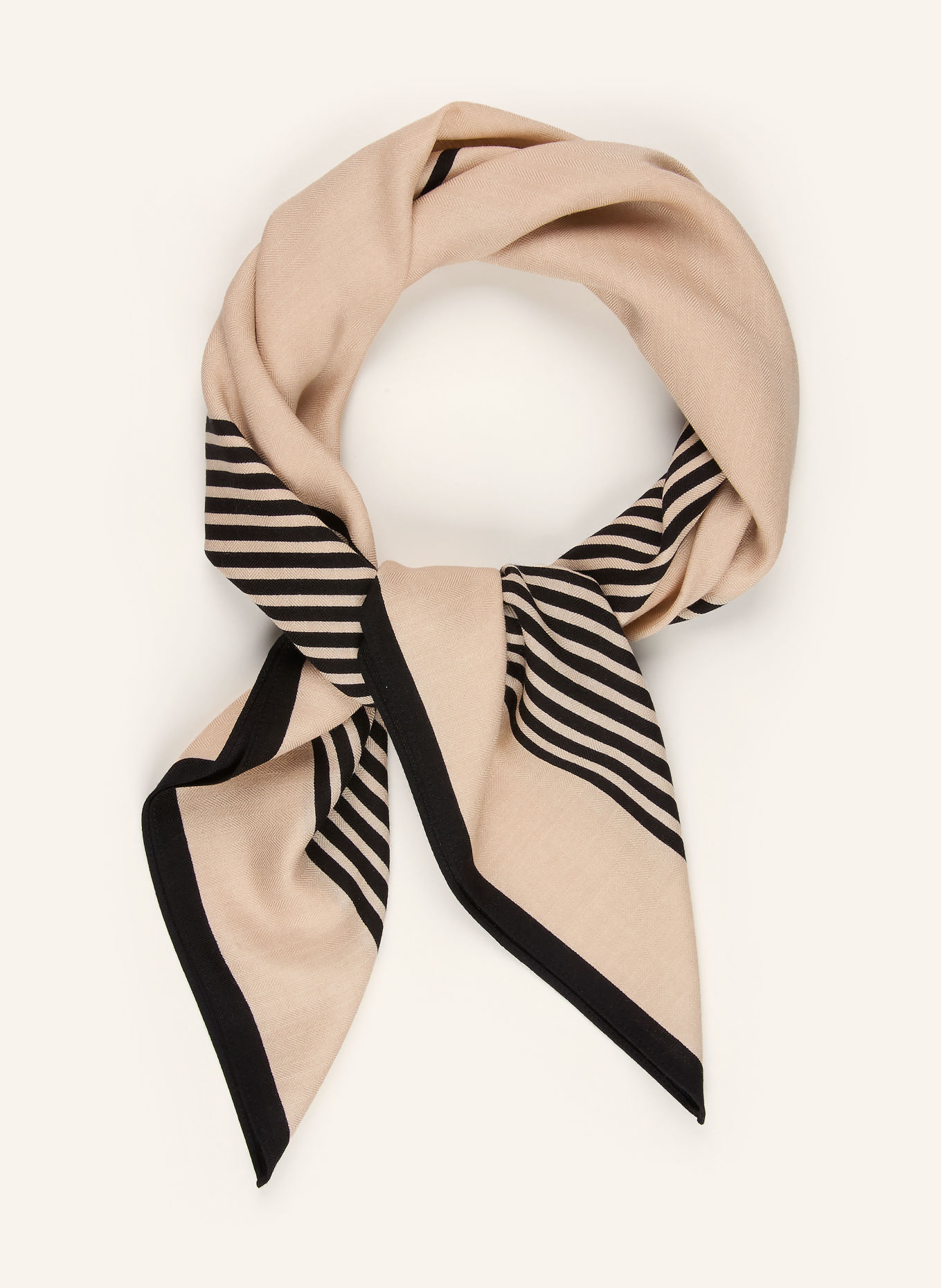 LESCARF Tuch: HELLBRAUN / SCHWARZ