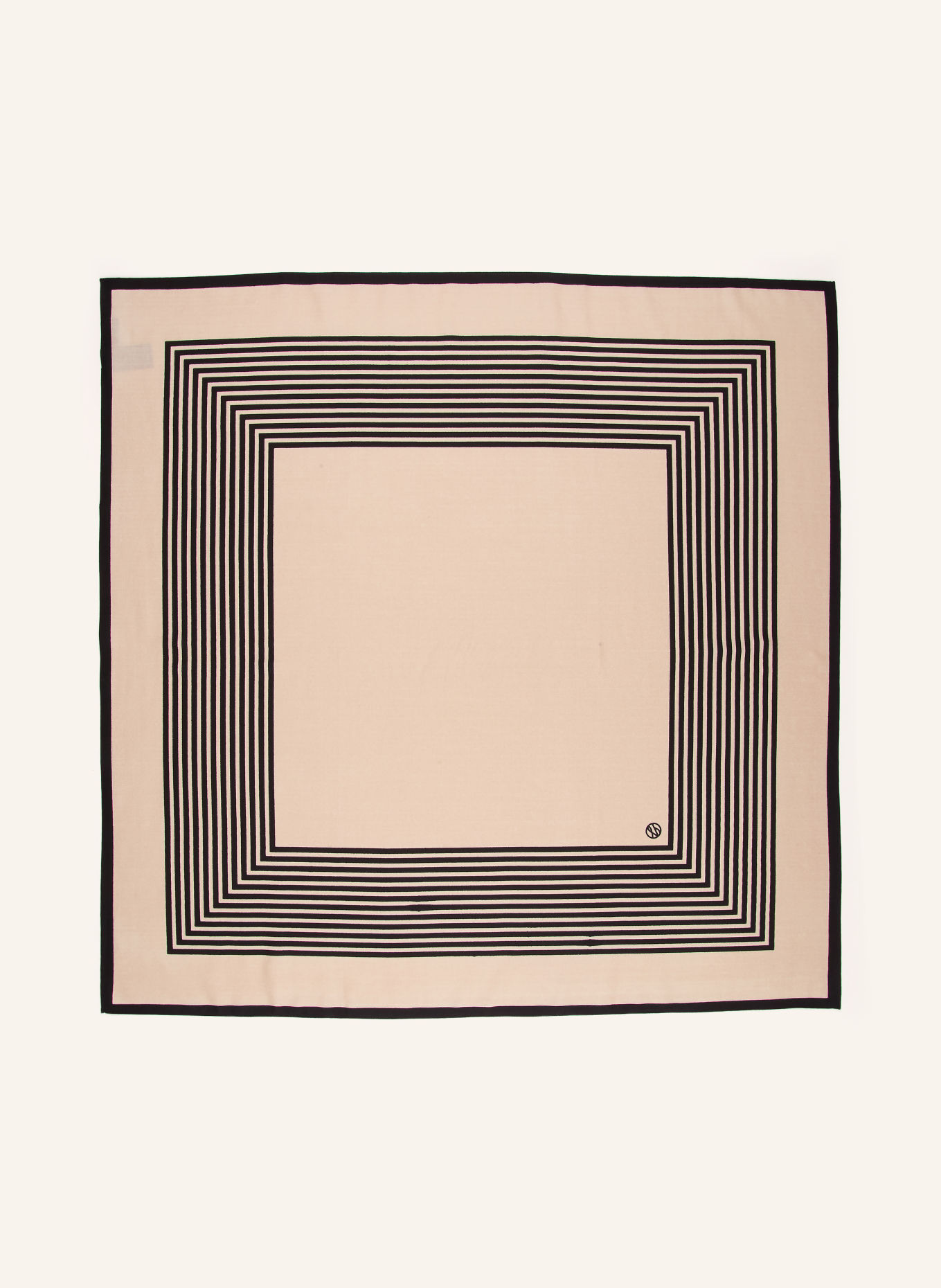 LESCARF Tuch: HELLBRAUN / SCHWARZ