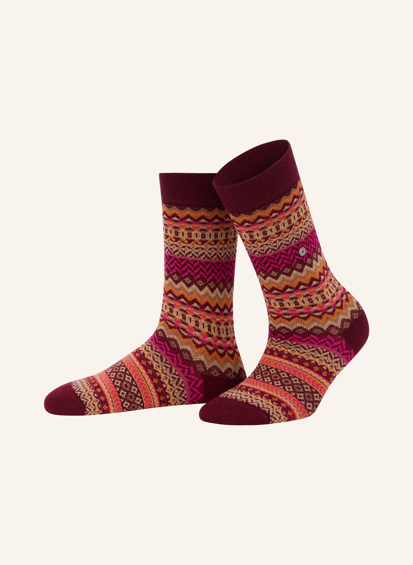 Burlington Kousen FAIR ISLE: 8435 claret