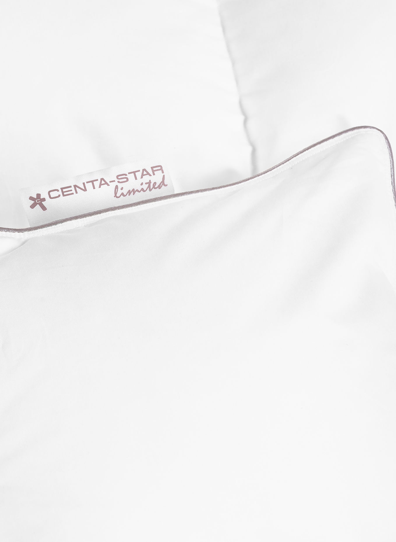 CENTA-STAR Duntäcke LA BRISE: VIT / PLATINA