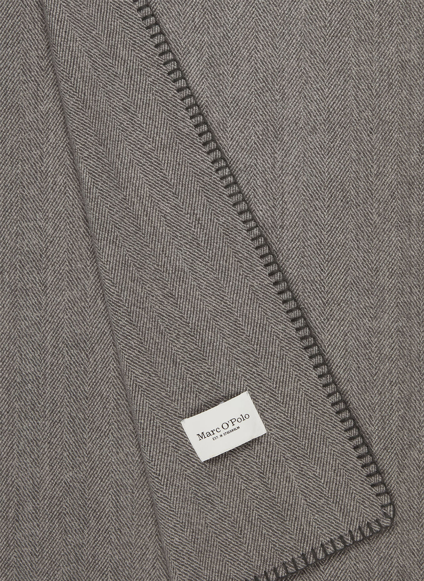 Marc O'Polo SENNE Throw blanket: DARK GRAY