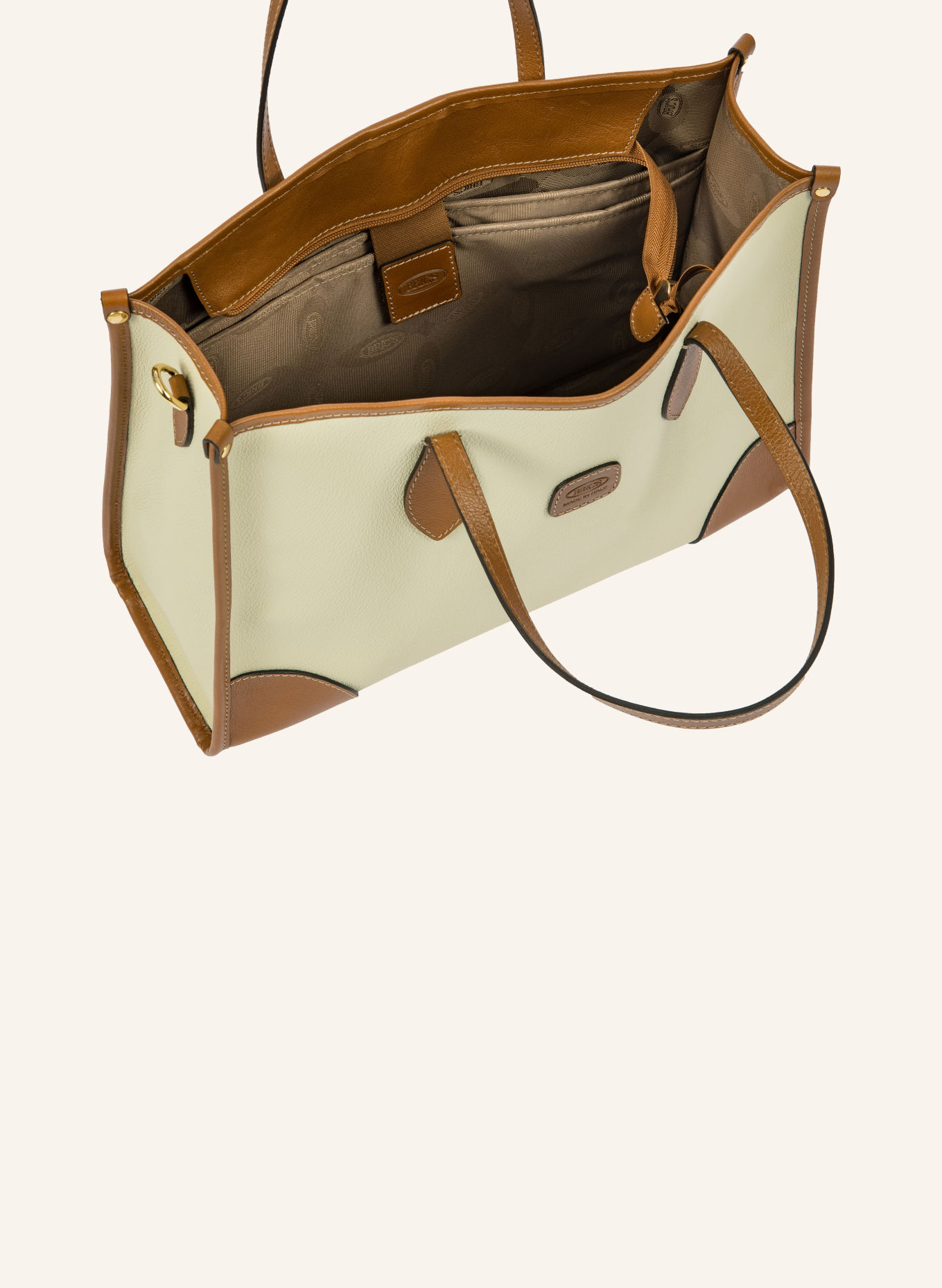 BRIC'S Shoppers OPERA SMALL: CRÈME / GOUD / COGNAC